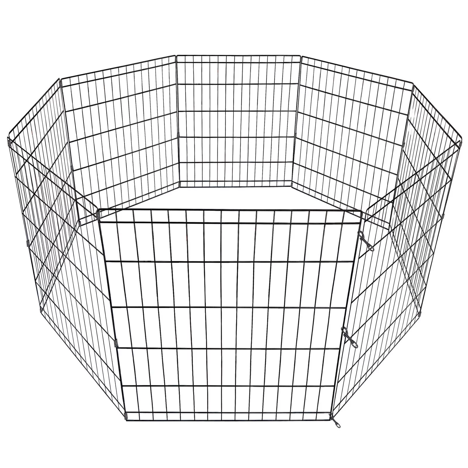 30 Inch 8 Panels Tall Dog Playpen Large Crate Fence Pet Play Pen Exercise Cage