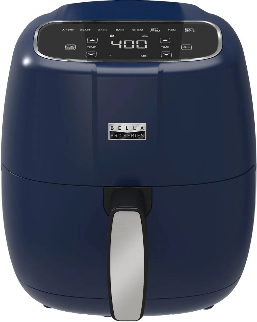 Bella Pro Series - 4-qt. Touchscreen Air Fryer - Blue Matte