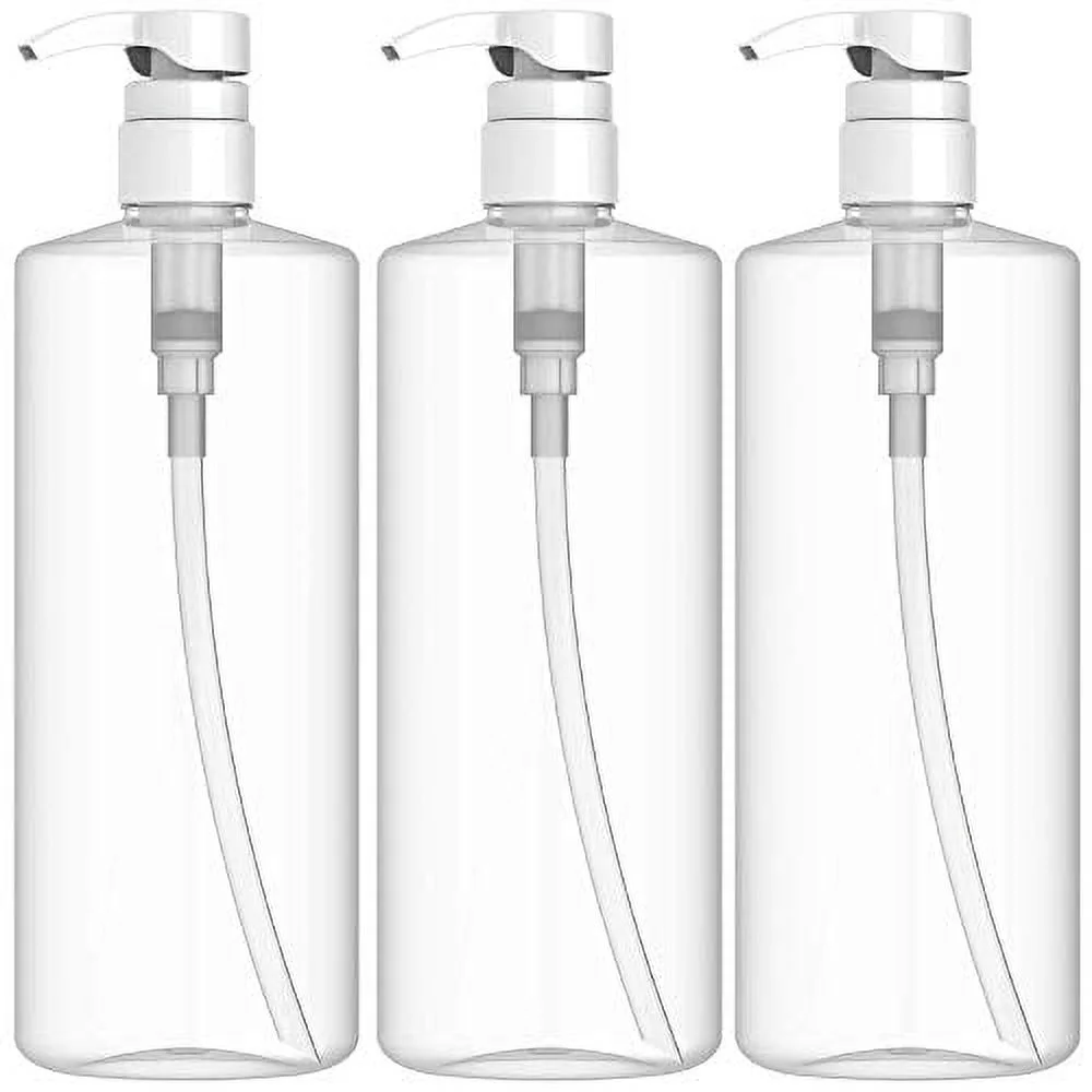 Empty Shampoo Pump Plastic Bottles 32 oz BPA Free, 3pack