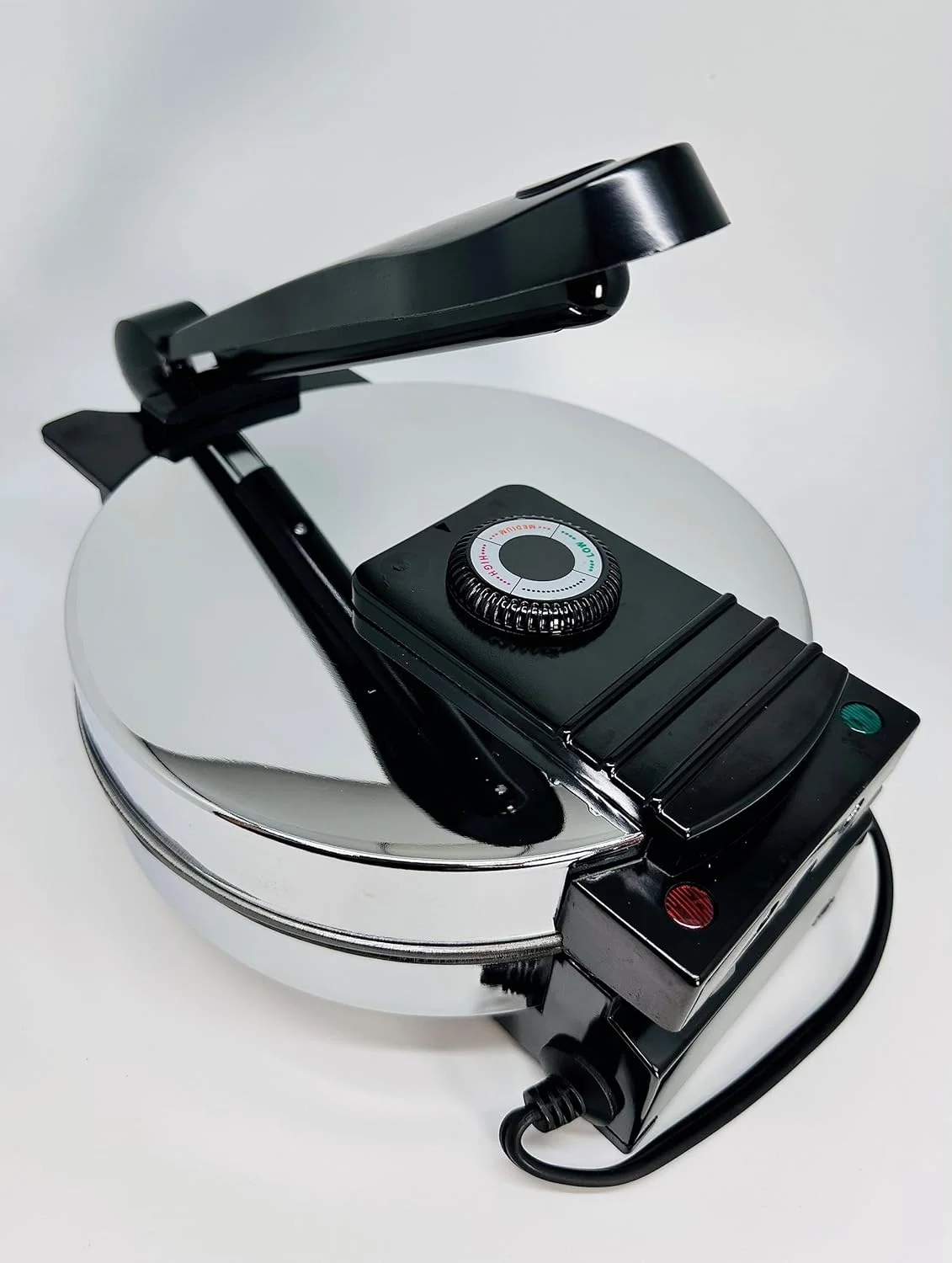 Electric Non-Stick Roti Chapati Flat Bread Wraps/Tortilla Maker with Temperature Control