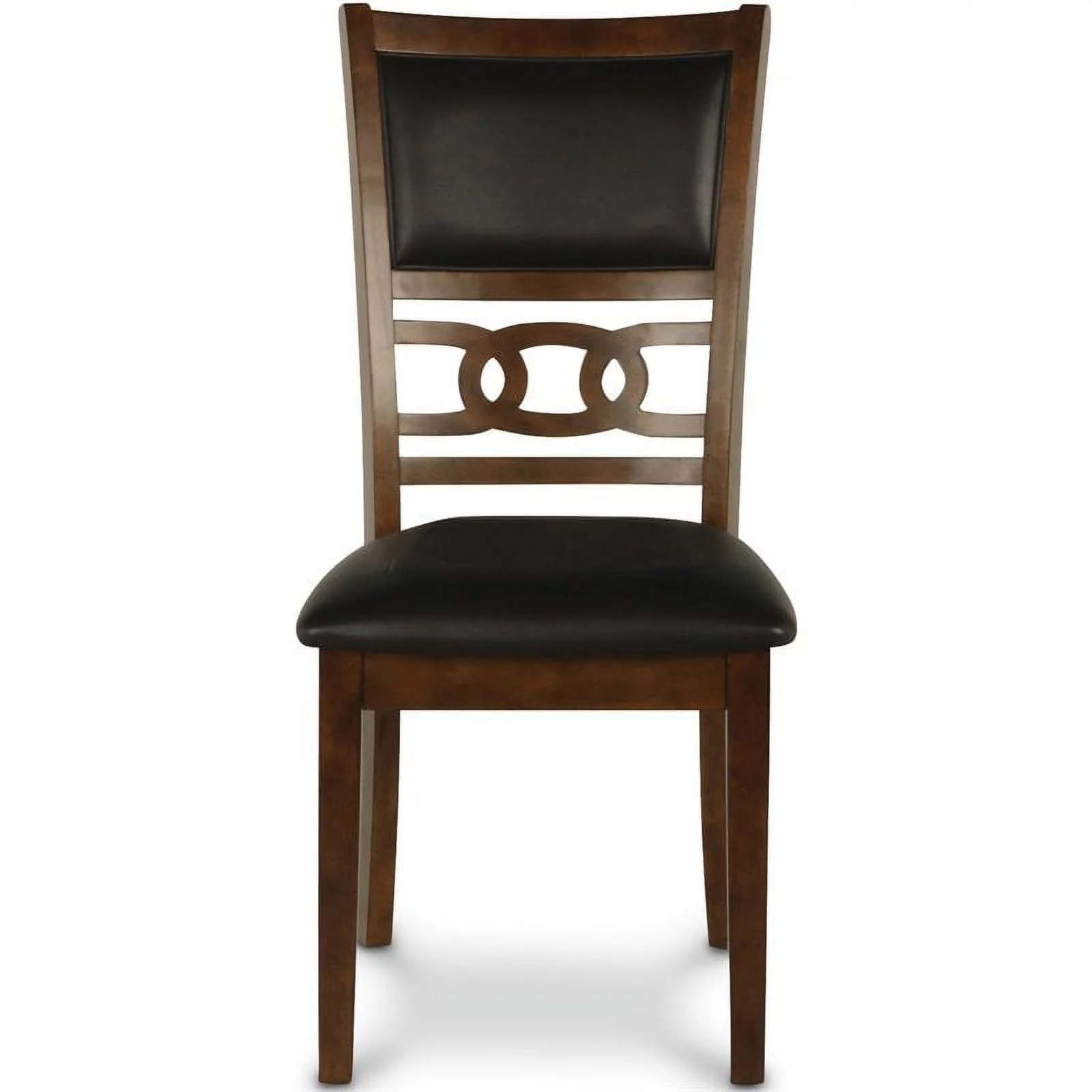 New Classic Furniture Gia Solid Wood 5-Piece Round Dining Set in Brown