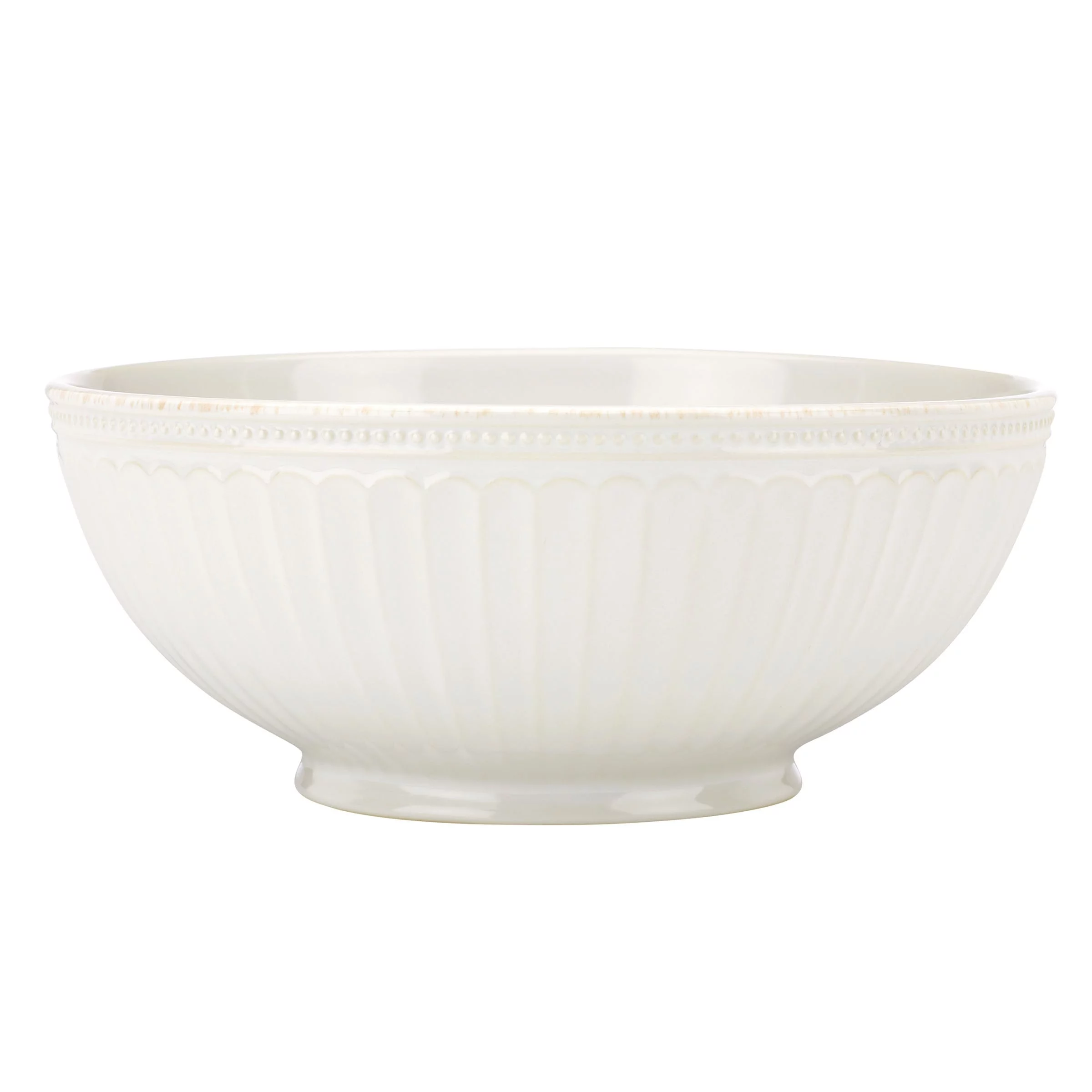 Lenox French Perle Groove White Serve Bowl