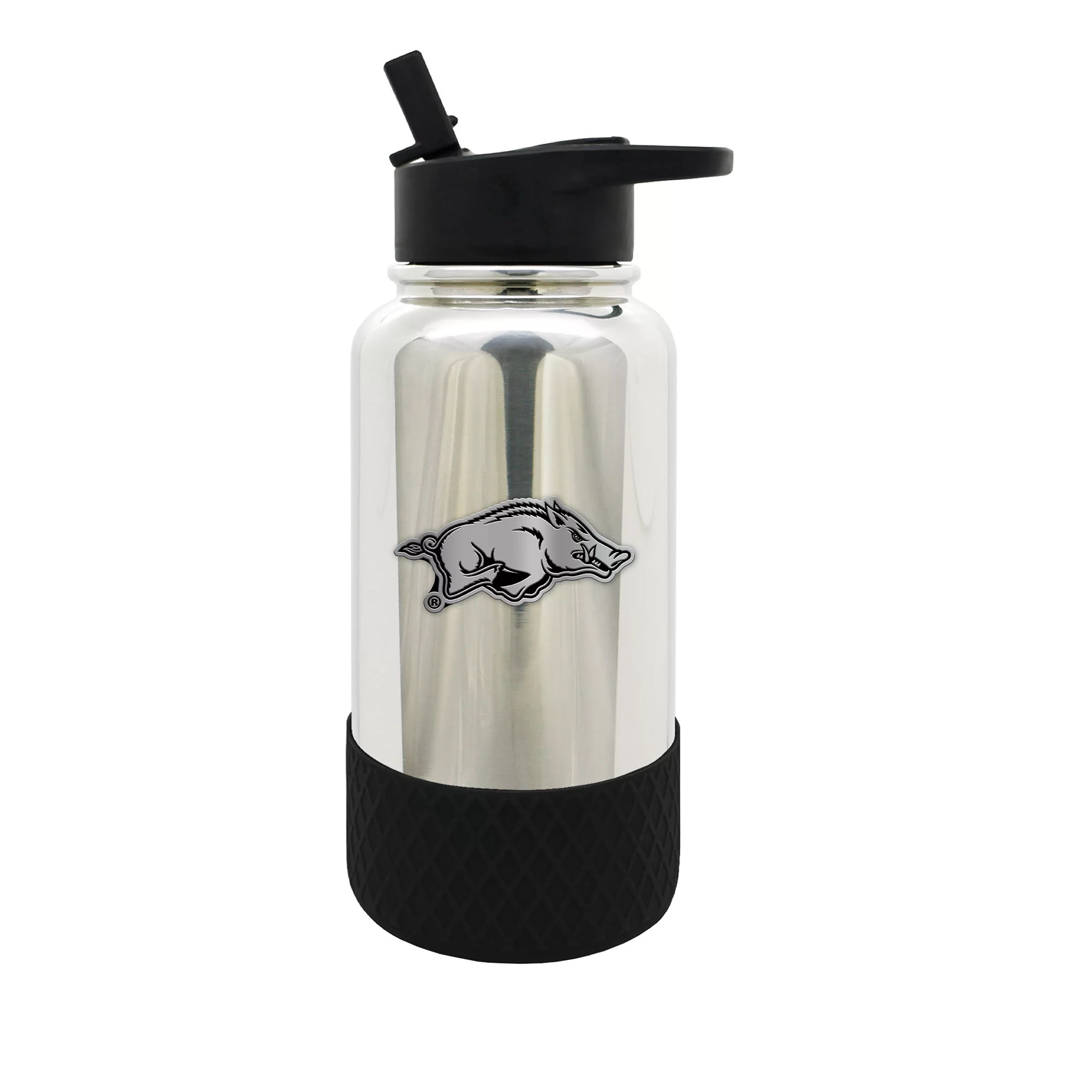 Arkansas Razorbacks 32 oz. Stainless Steel Chrome Thirst Water Bottle