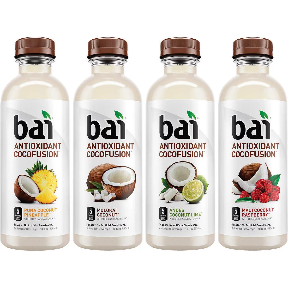 Bai Antioxidant Cocofusion Variety Pack, 18 Fluid Ounce (15 Count)