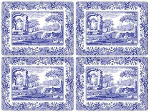 Pimpernel Spode Blue Italian Placemats, Set of 4, 15.7 X 11.7