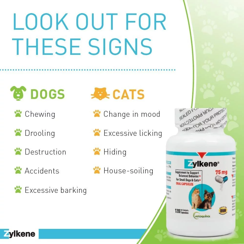 Zylkene Vetoquinol 75mg 120 Capsules