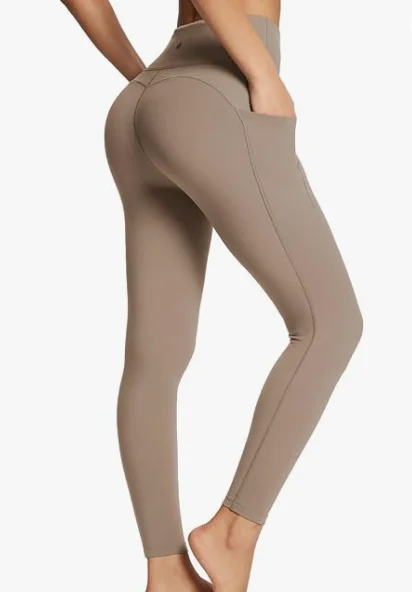 BALEAF Women's Leggings with Pockets Tummy Control Workout High Waisted Athletic Running 7/8 Ultra Soft Gym Yoga Ankle Pants