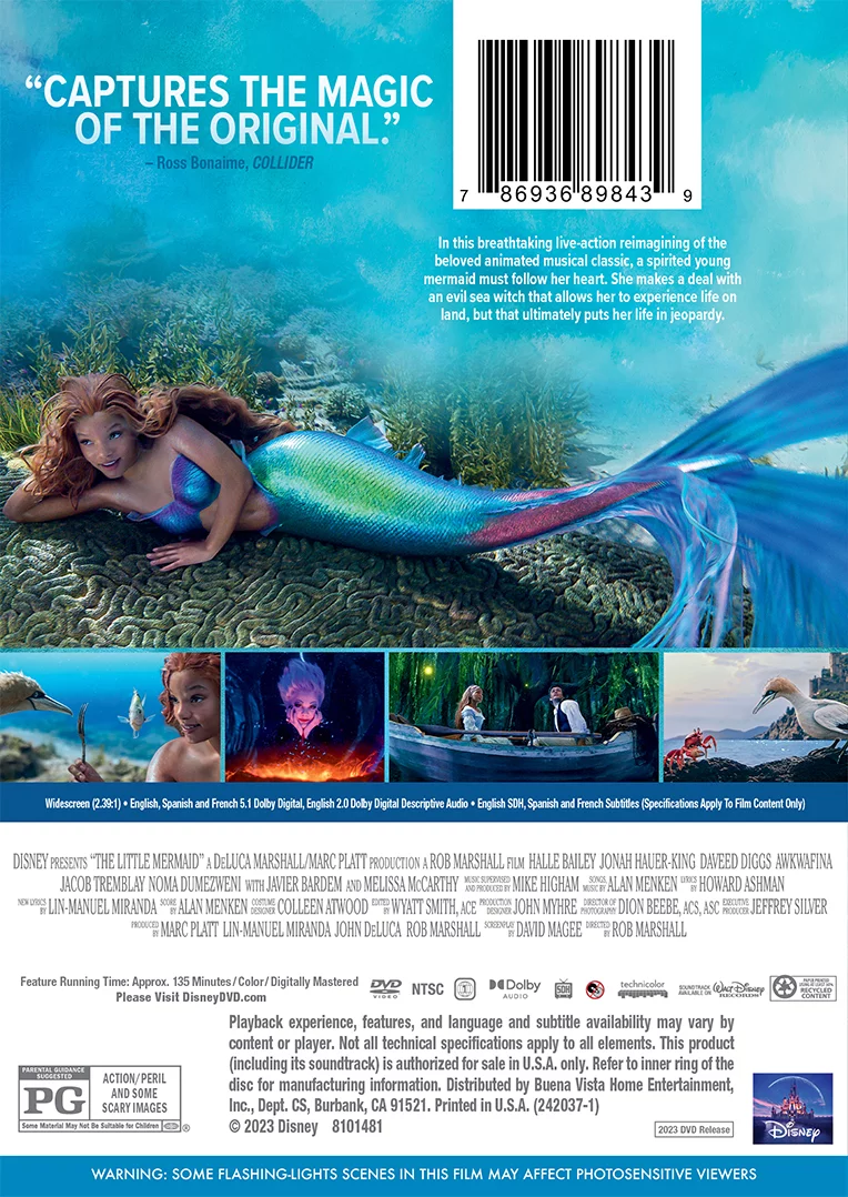 The Little Mermaid 2023 (DVD)