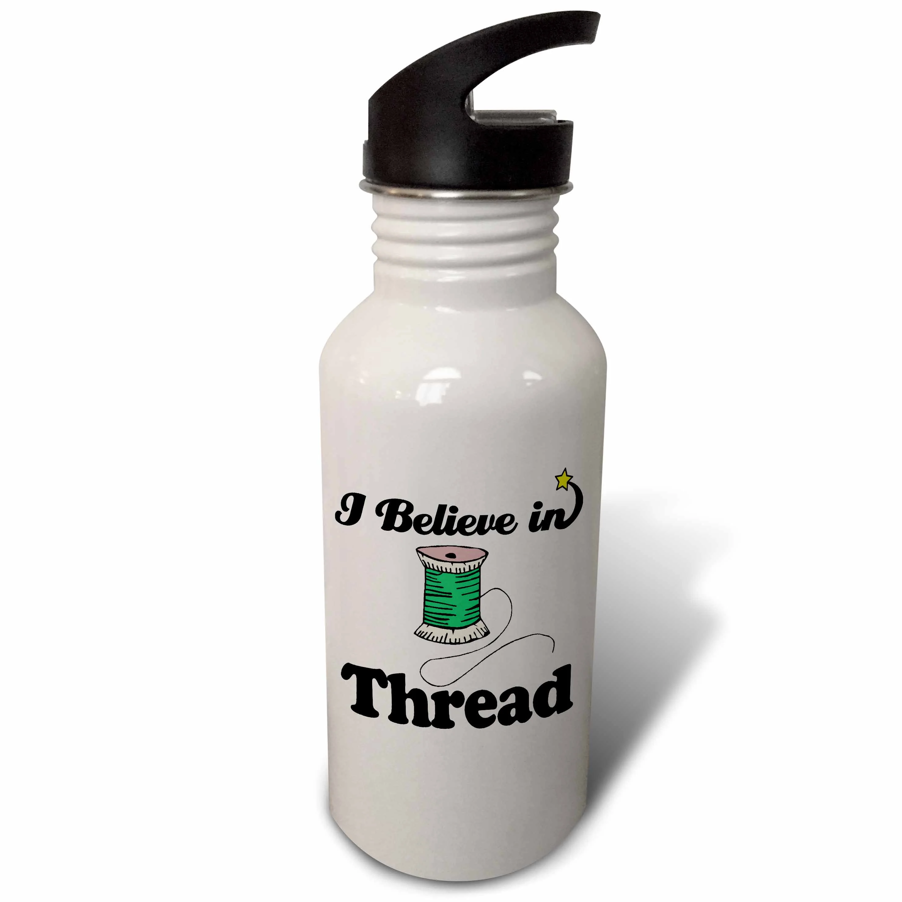 I Believe In Thread 21 oz Sports Water Bottle wb-105630-1