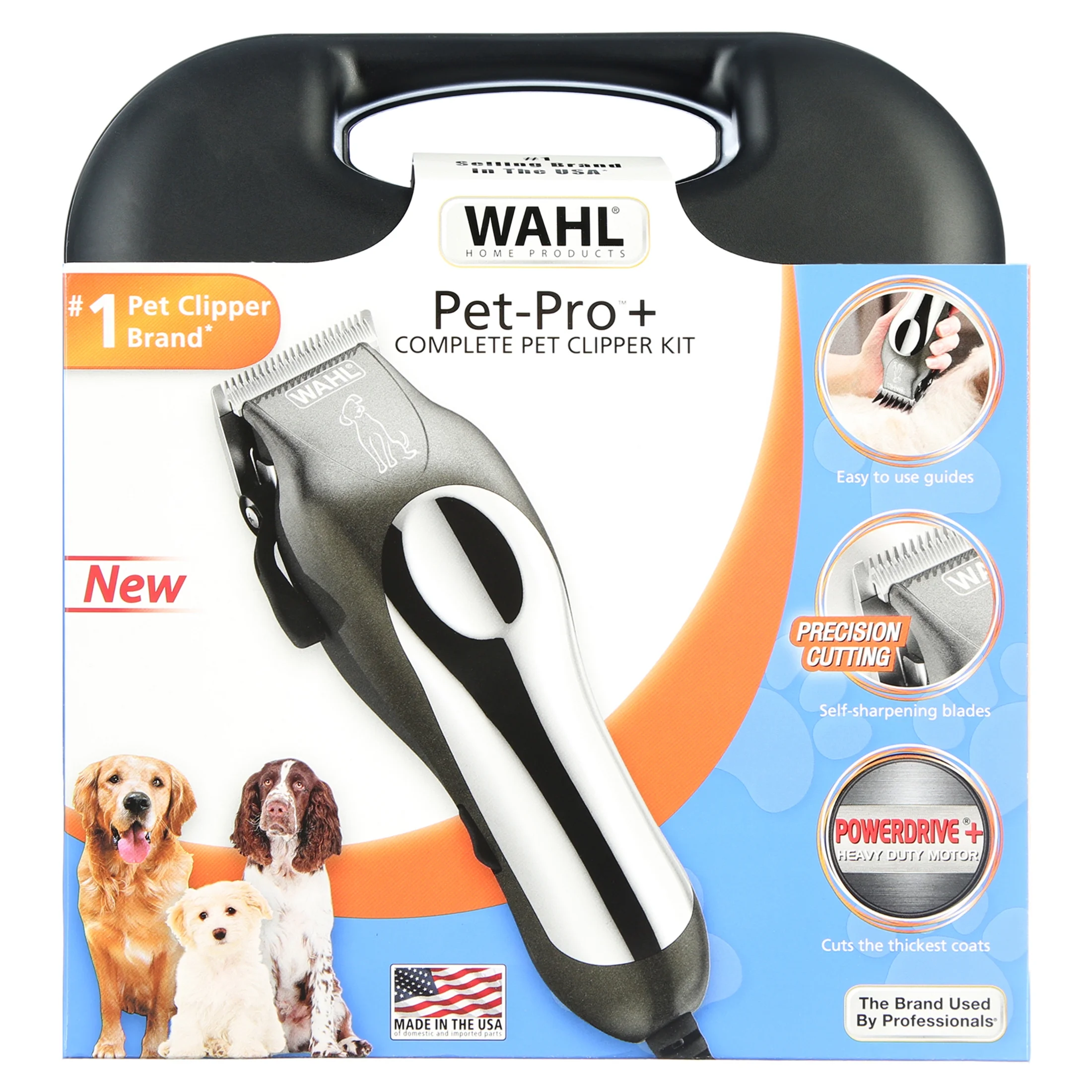 Wahl Pet Pro+, Heavy Duty Low Noise Quiet Dog Clipper - 9315