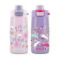 2pk Colby Kids' Stainless Steel 12oz Water Bottles Pink/Purple - Ello