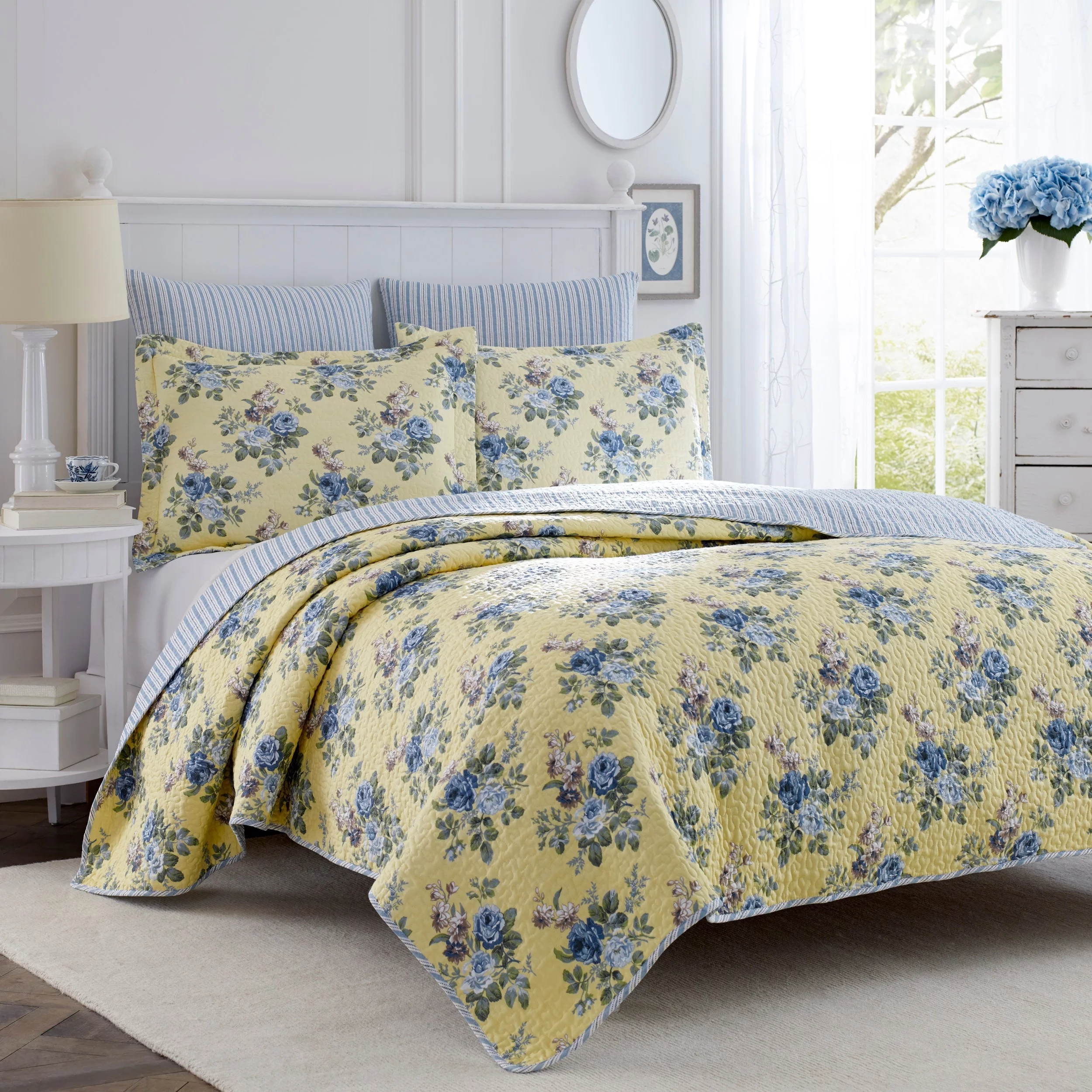 laura ashley linley quilt set, king
