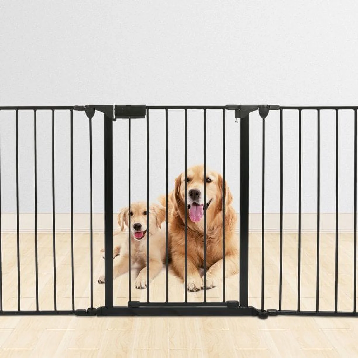 AGPTEK Fireplace Fence Dog Pet Baby Gate Playard Cage Fence+Swing door 5Panel Play-Pen