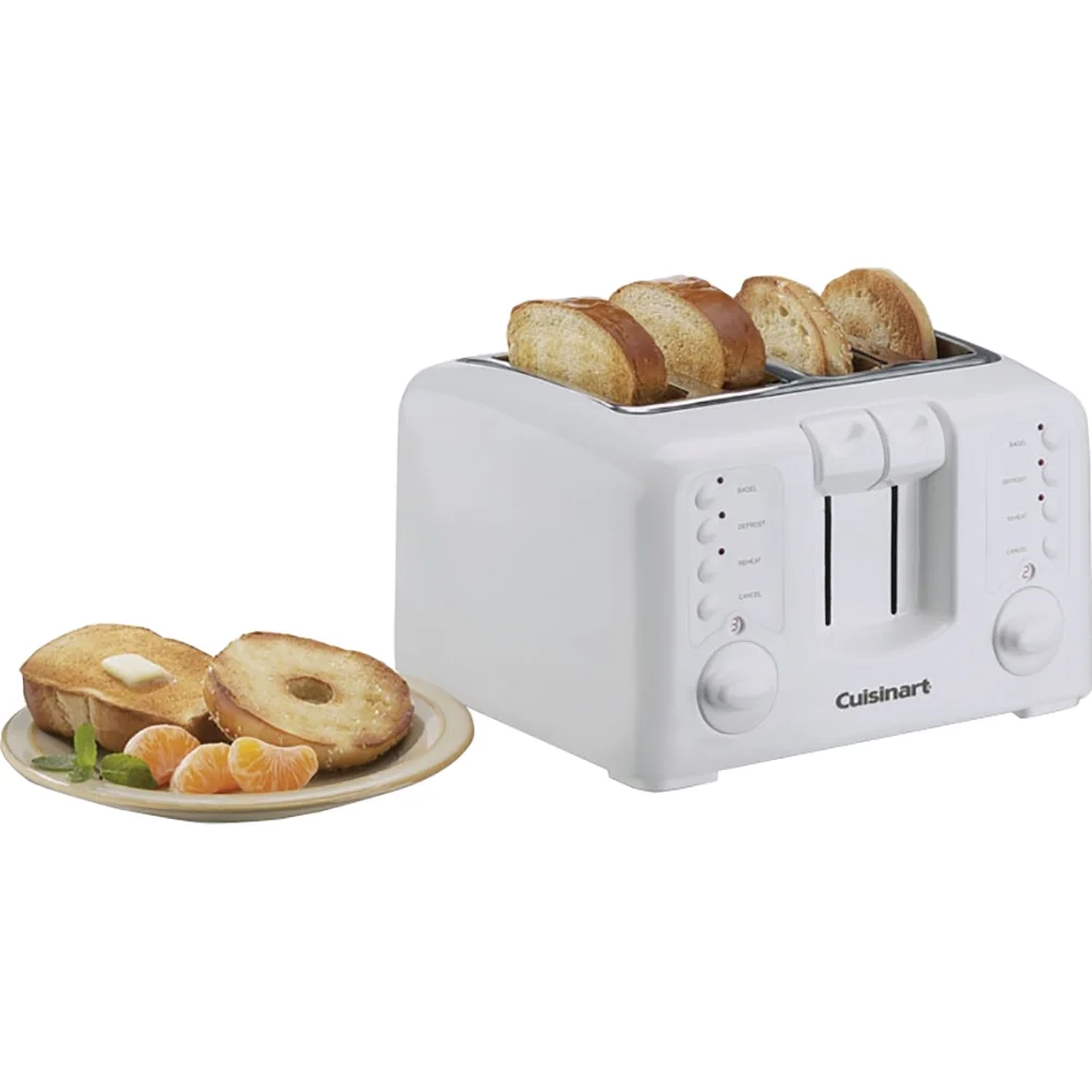 Restored Cuisinart CPT140FR Electronic Cool Touch 4Slice Toaster White (Refurbished)