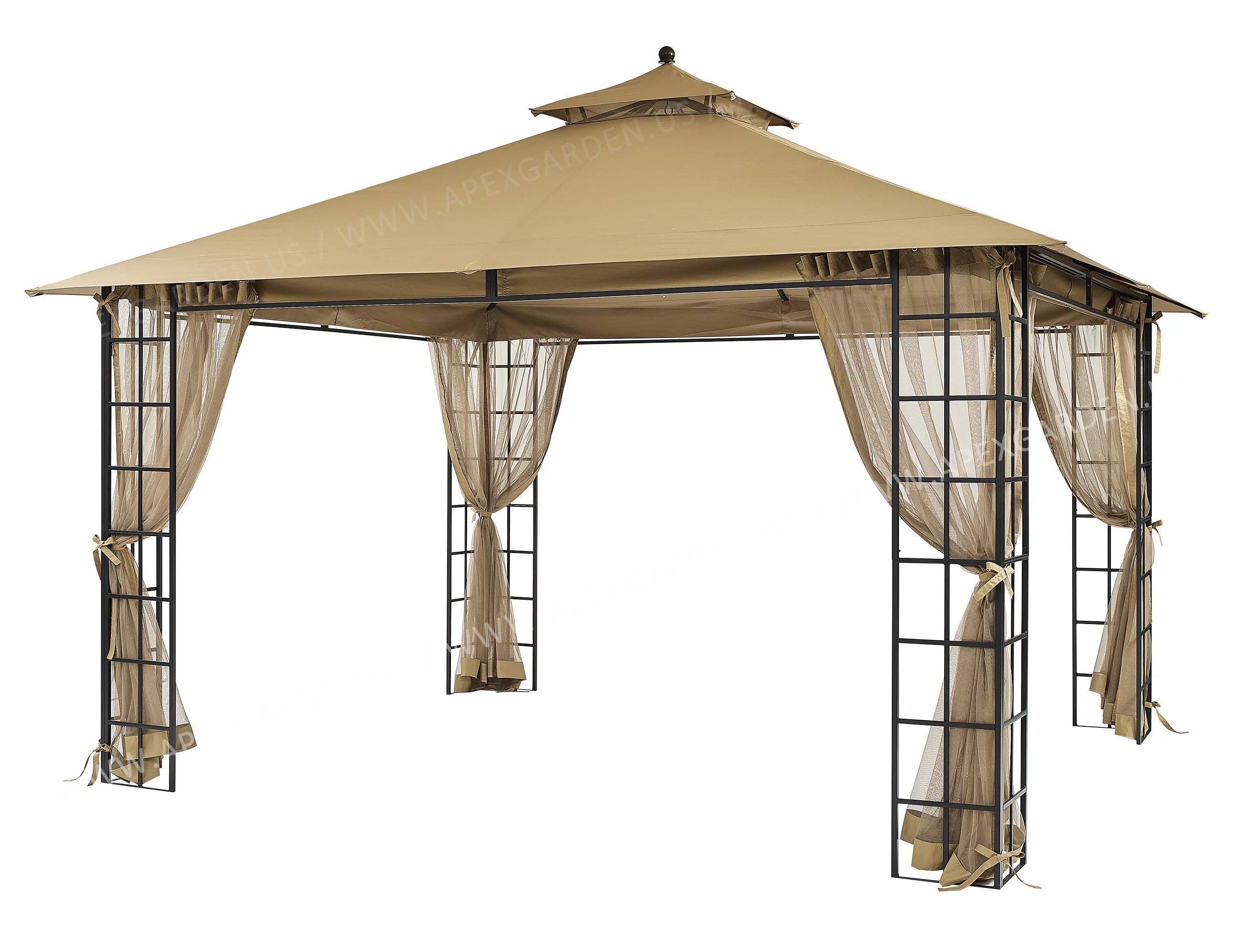 APEX GARDEN Melody II 10' x 12' Gazebo with Mosquito Net