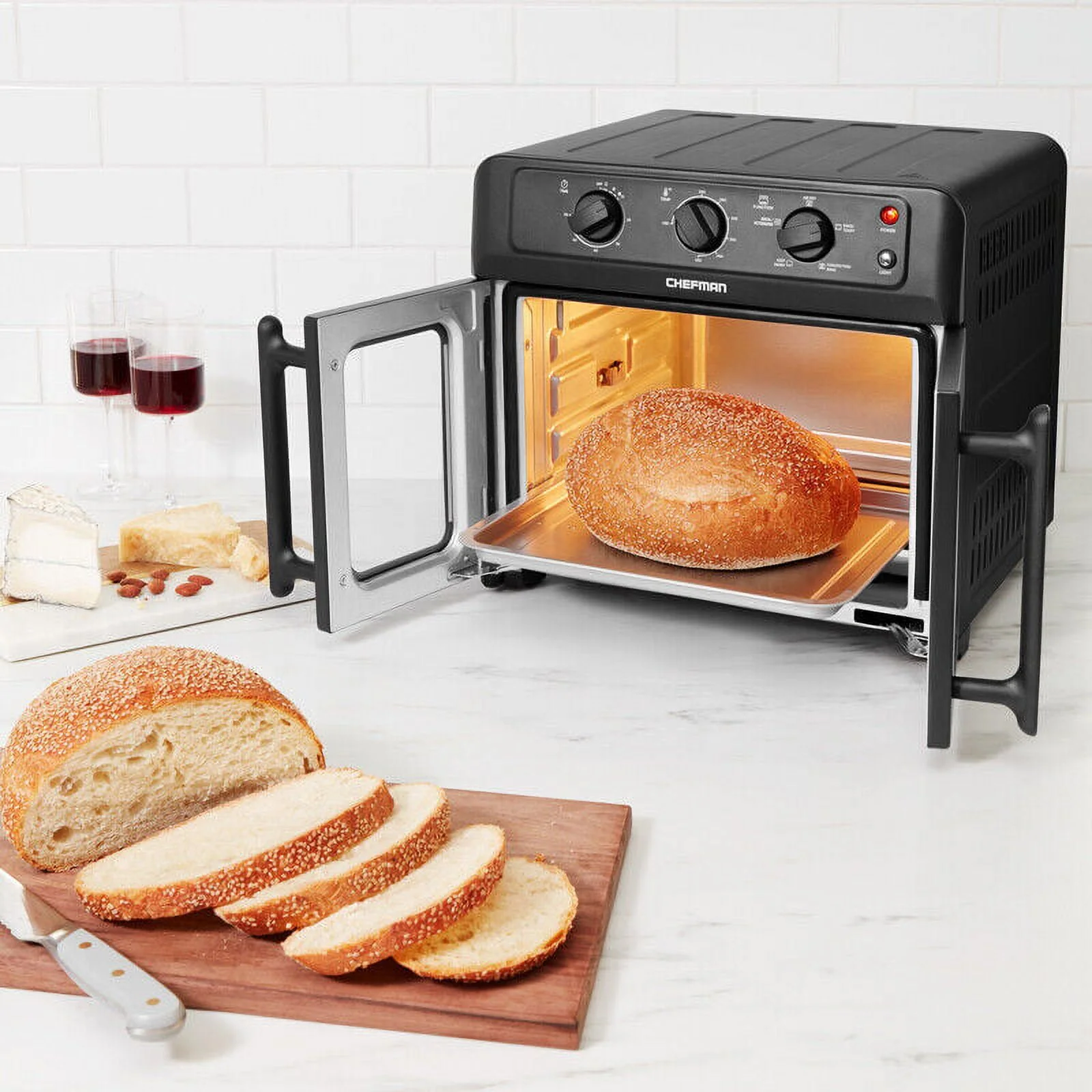 Countertop Air Fryer Baker Toaster Oven 26Qt Compact Kitchen Cooking