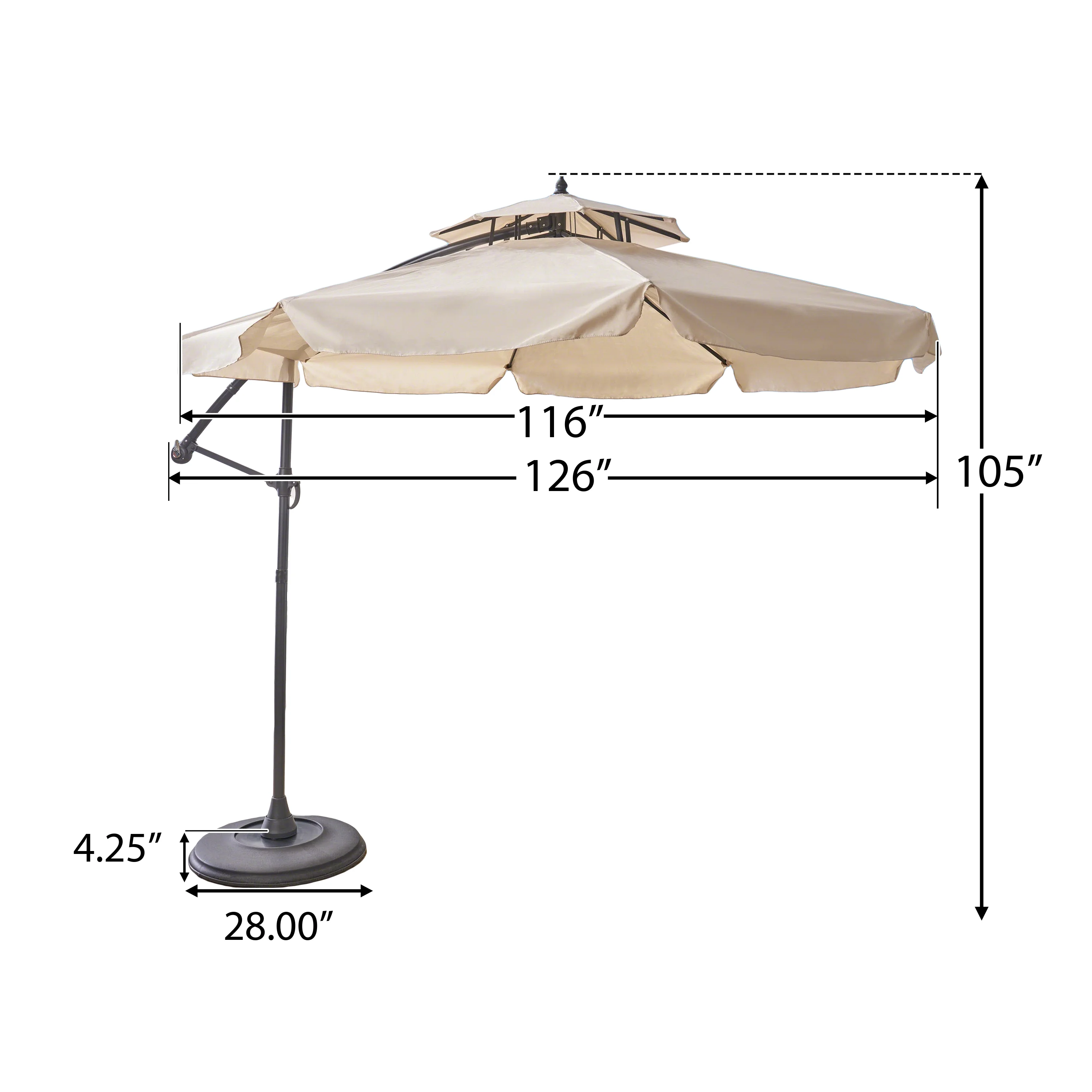 Felipe Canopy Sunshade, Beige