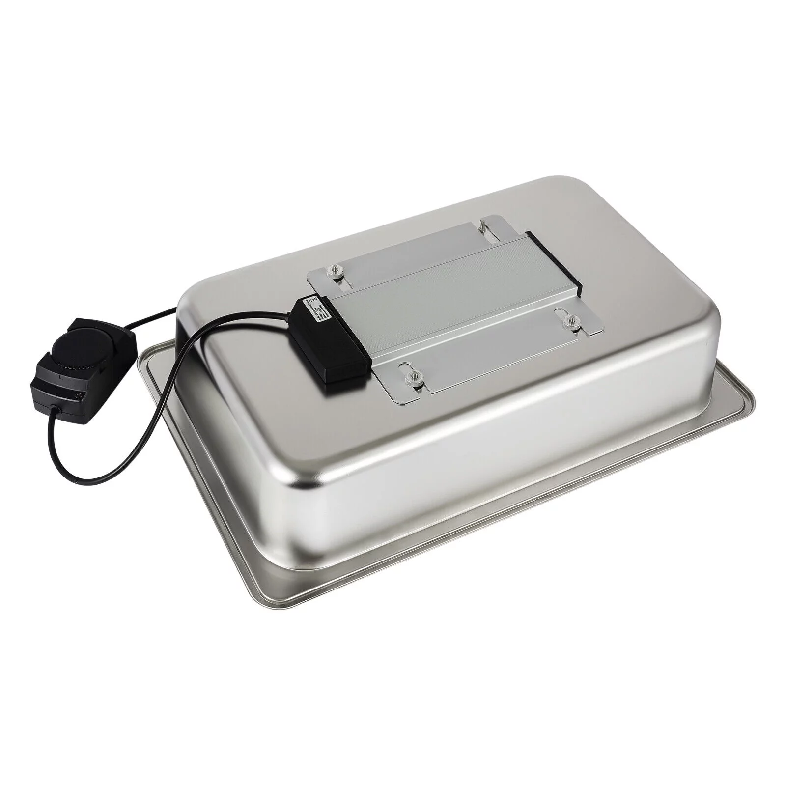 Oukaning 9.5qt Commercial Chafing Dish Buffet Set Stainless Steel Chaffing Server Set with Glass Lid 35-80℃ Adjustable Temperature