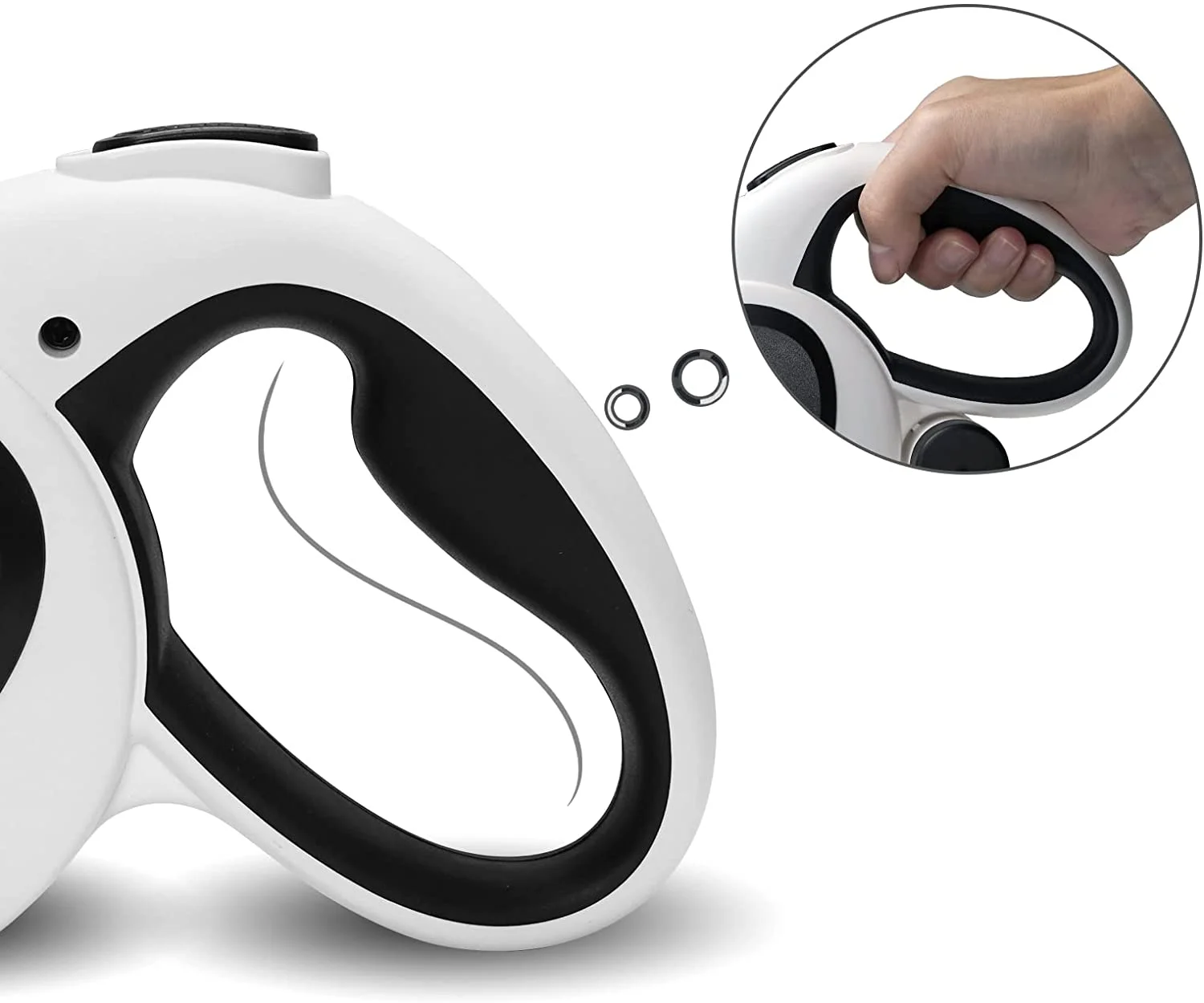 Heavy Duty Retractable Dog Leash Lightweight; 16.4ft Strong Nylon Tape Dog Leash, 360° Tangle Free, Without Light