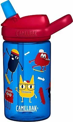 Eddy Kids BPA Free Water Bottle by Camelbak 14 oz Skate Monsters