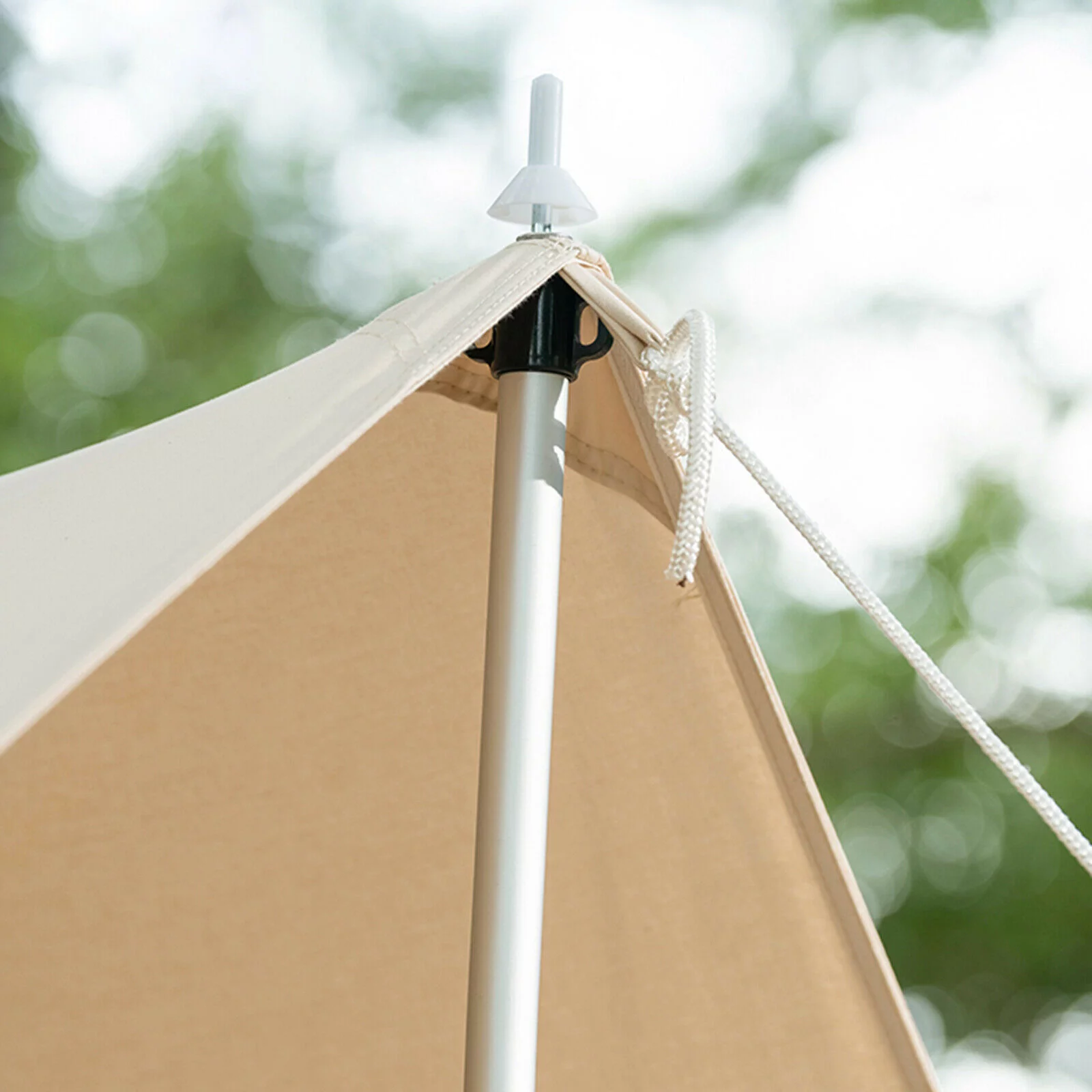 FETCOI Universal Telescopic Tent Poles Two-piece Adjustable Aluminum Bars Awnings Camp