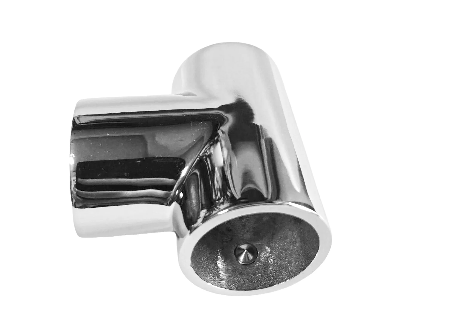 GooMeng 316 Stainless Marine Grade Handrail 90 Degree T/Tee Fitting Polished Rail Connector for 1