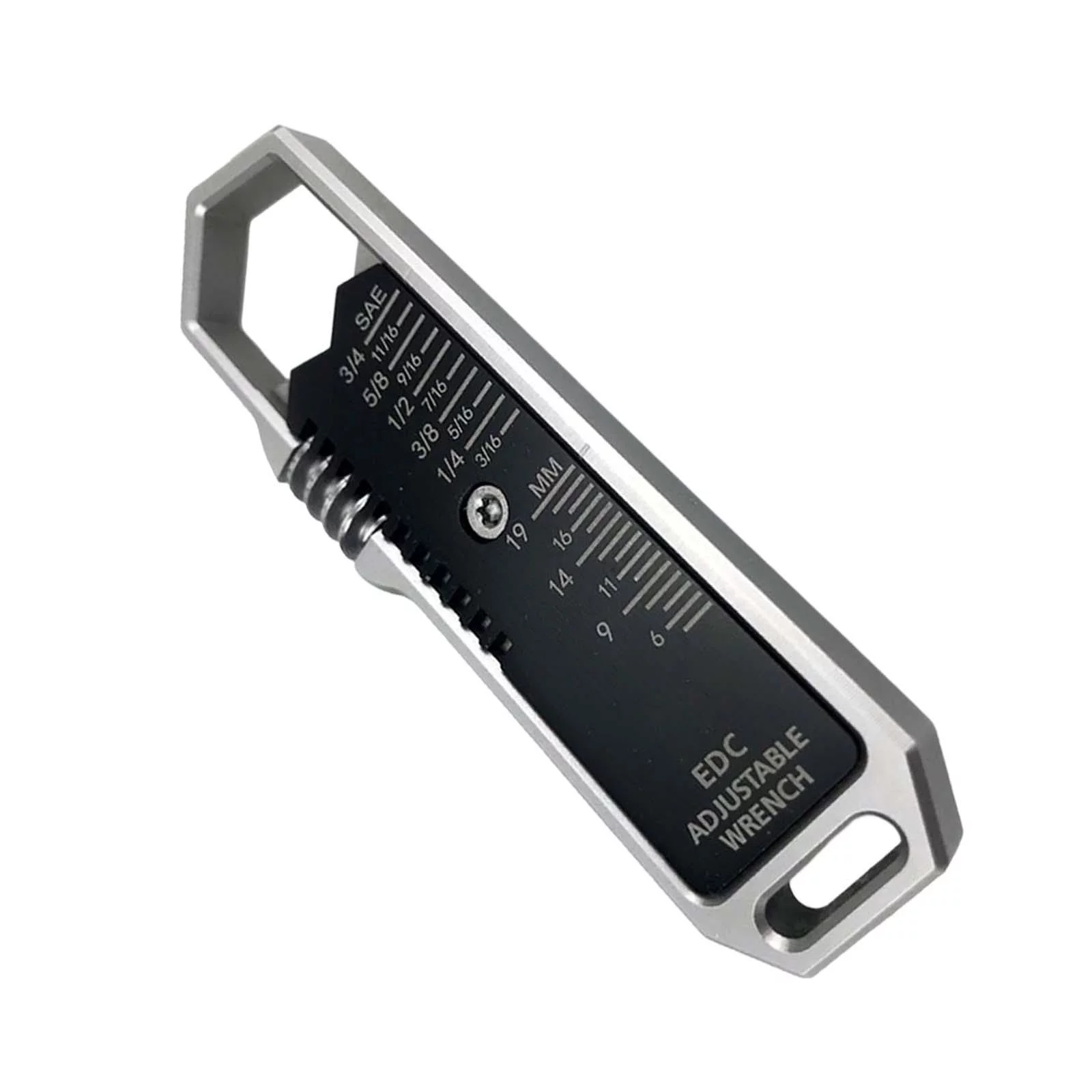 Multifunctional Hand Wrench Lightweight Steel with SAE Scale ,Portable Outdoor Mini Wrench Tool for Outdoor ,bike Spoke Tools ,Keychain