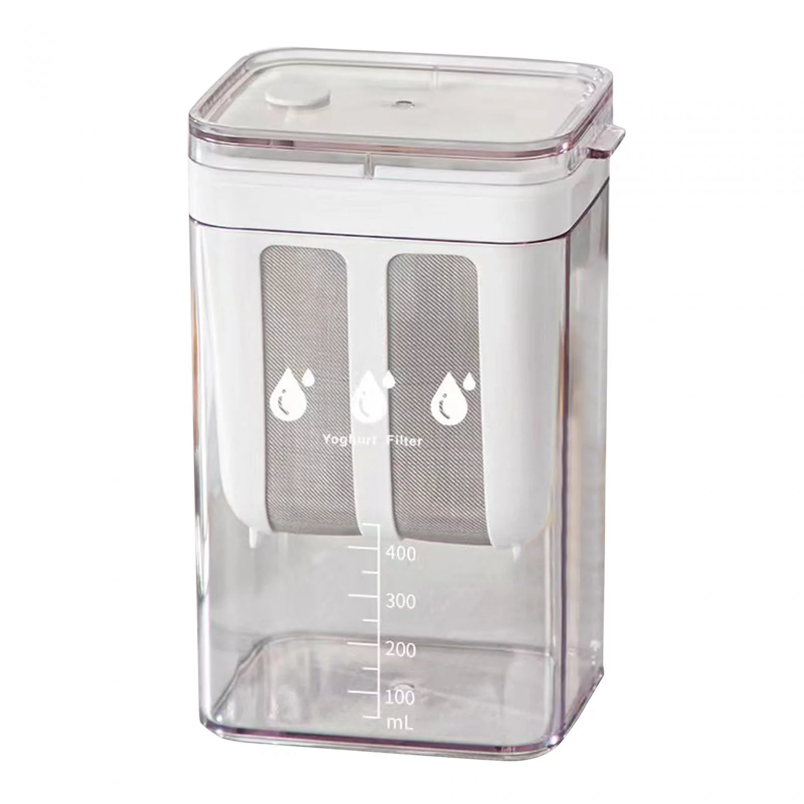 Food Strainer Greek Yogurt Strainer 1100ml Kitchen Accessories Soya Bean Milk Filter Cup with Stainless Steel Mesh for Yogurt