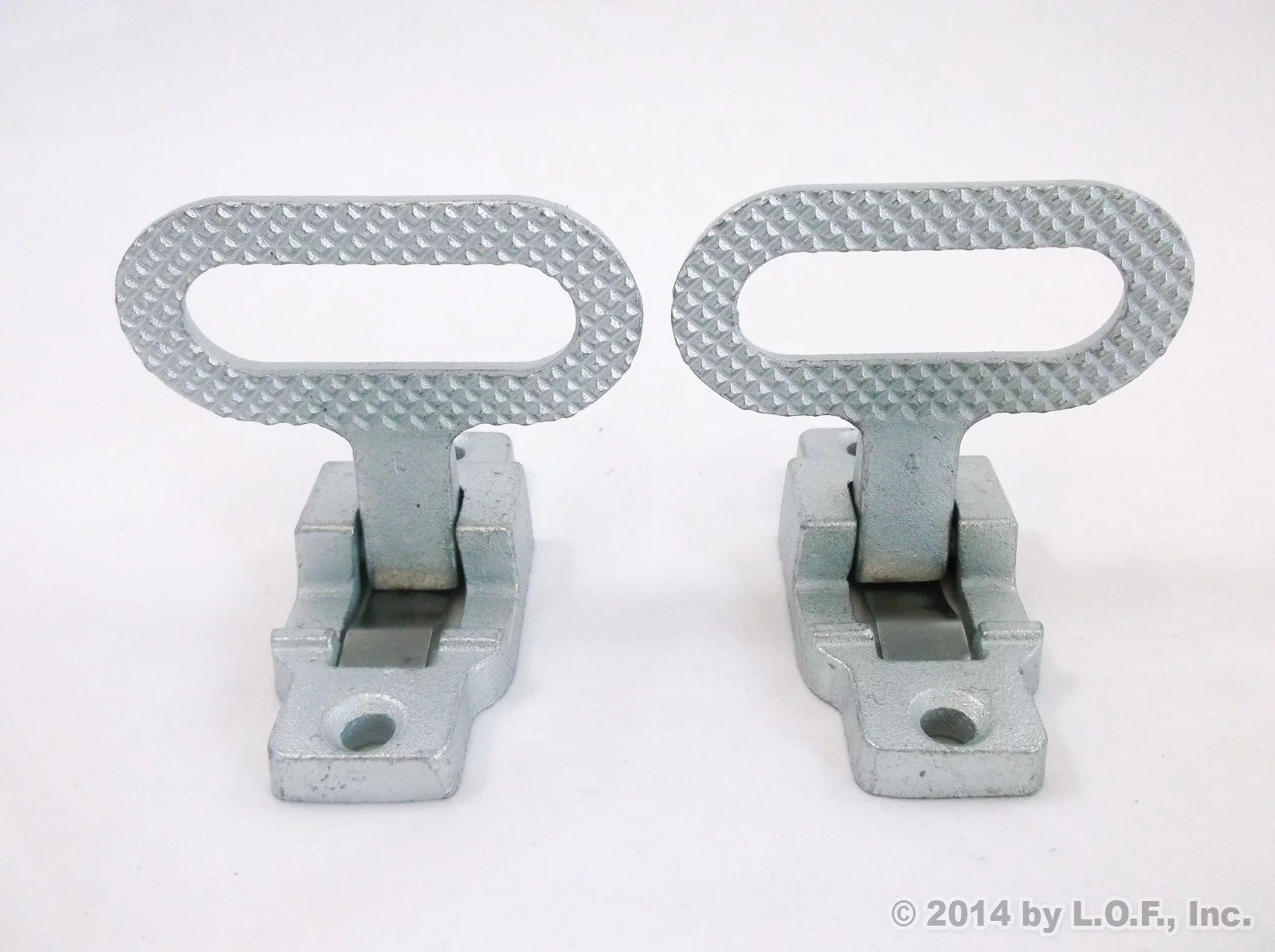 Red Hound Auto Pair (2 Pack) Fold Down Utility Bed Body Step Heavy Duty Premium Galvanized Steel Flip Up Folding RV Camper Trailer RV Bus Step-up Safety Non Slip Tread Grab on Assist Handle