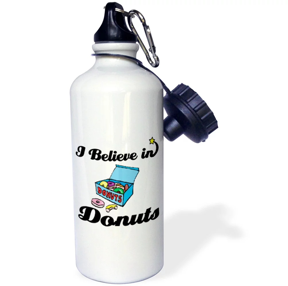I Believe In Donuts 21 oz Sports Water Bottle wb-105117-1