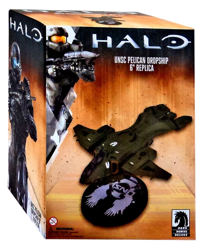 Dark Horse 6 Inch Halo UNSC Pelican Drop Ship Collectible Replica Statue & Base