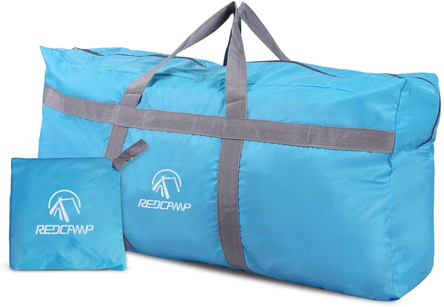 REDCAMP Extra Large 31'' Duffle Bag 96L Blue Lightweight, Waterproof Travel Duffel Bag Foldable for Men Women