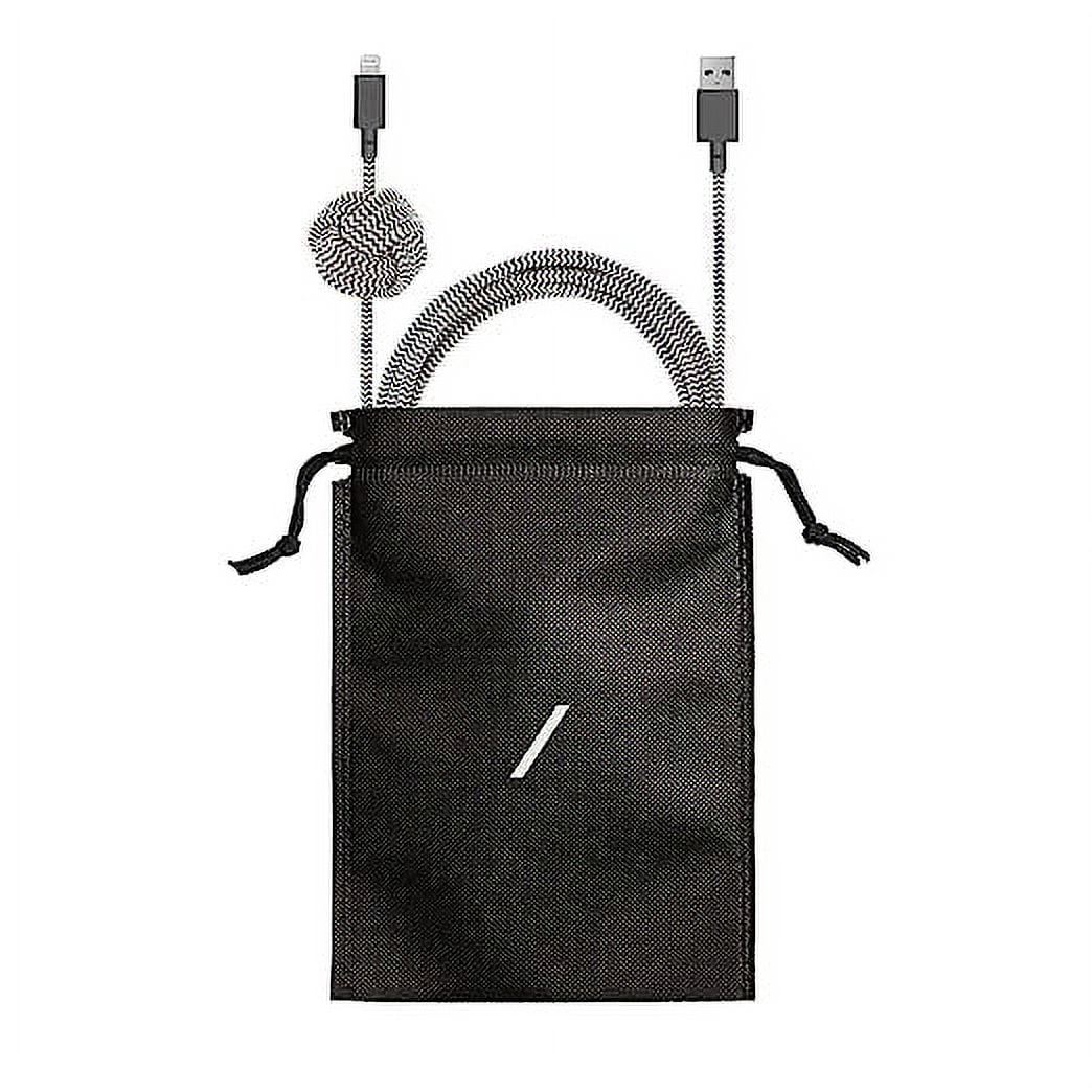Native Union Night Cable 10ft Lightning to USB-A Cable (Zebra) - Responsible Packaging
