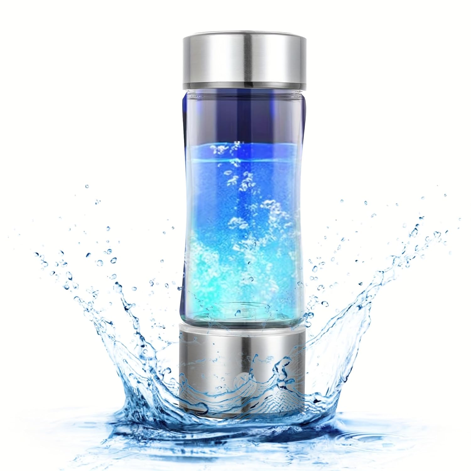 Hydrogen Water Bottle, Hydrogen Water Generator, Portable Hydrogen Generator, Rechargeable Water Ionizer with New PEM SPE Technology Water Ionizer Machine