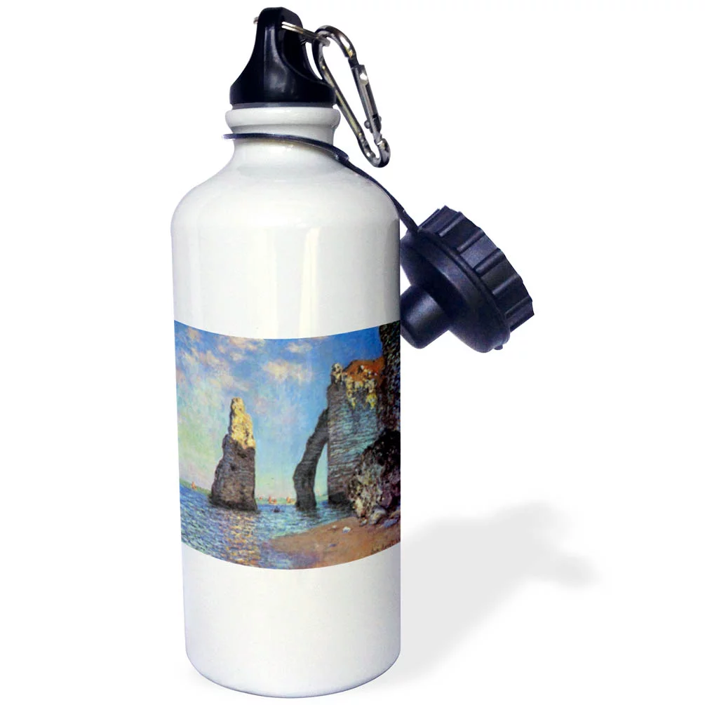 Monet - The Cliffs at Etretat 21 oz Sports Water Bottle wb-49337-1