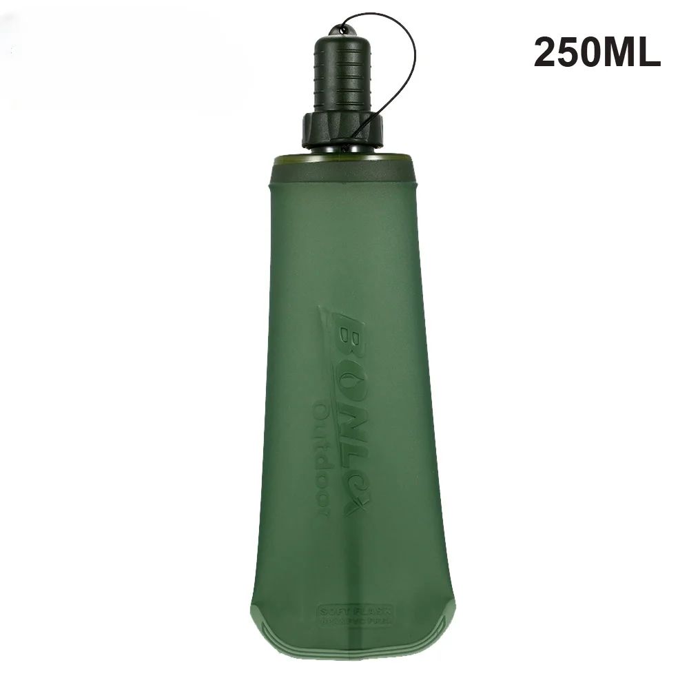 Water Bottle Fold Soft Flask Sport Water Bottle Water Bag Collapsible Water