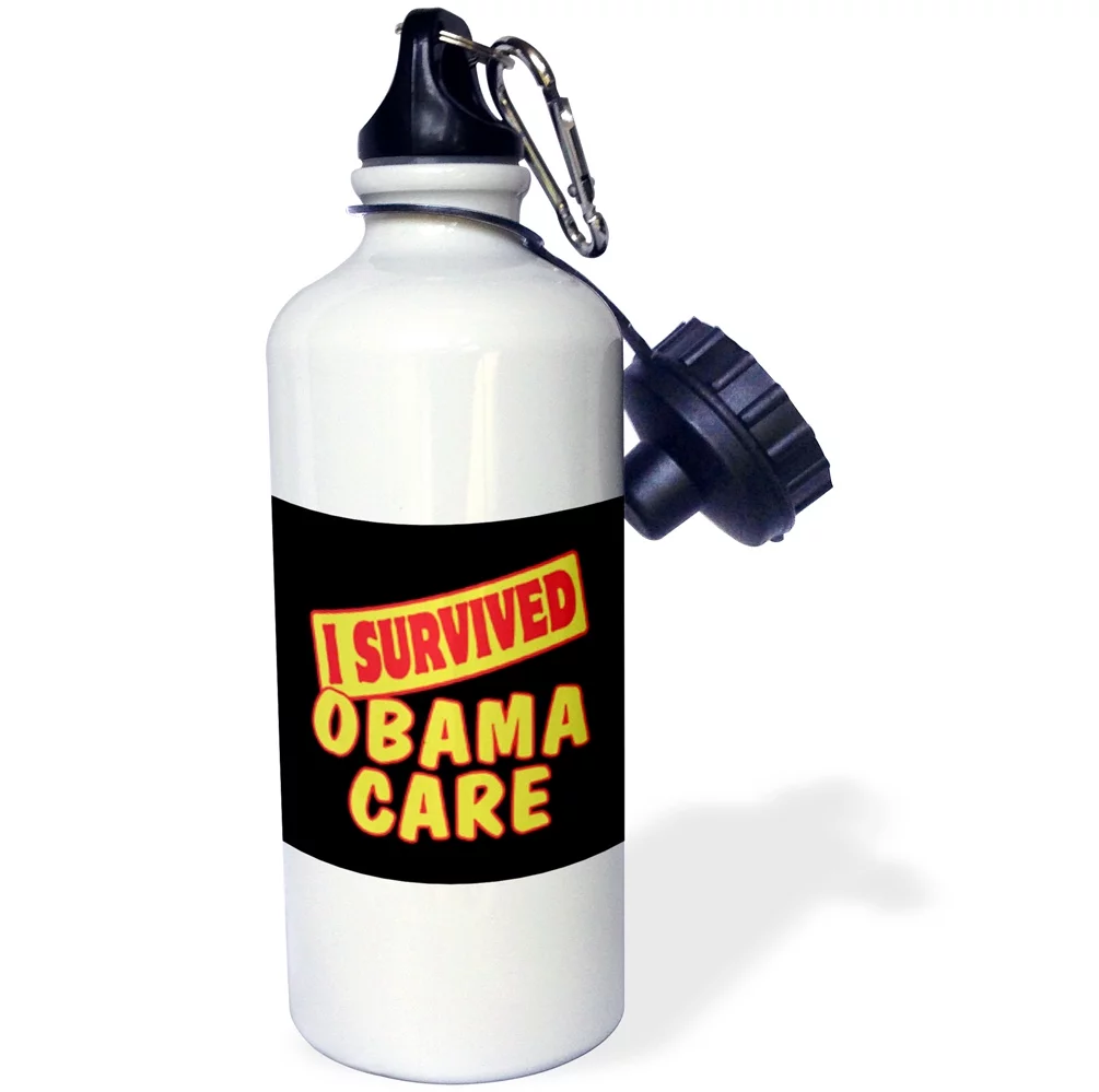 3dRose I Survived Obamacare Survial Pride And Humor Design - Water Bottle, 21-ounce