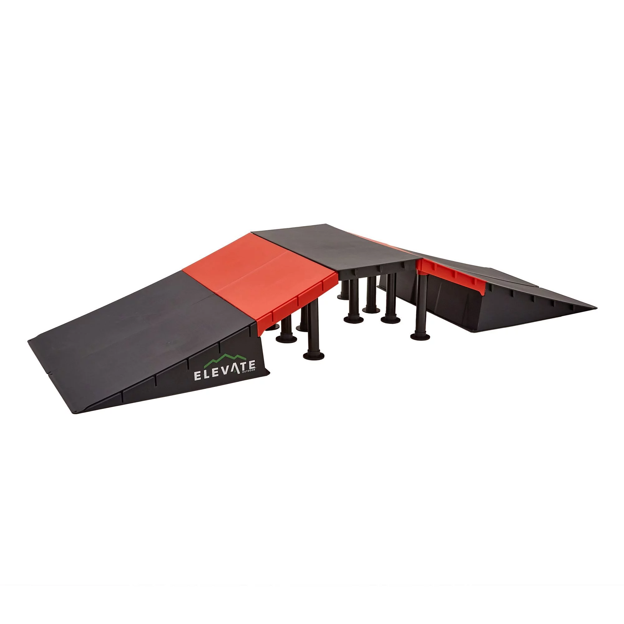 Elevate Outdoor Jumbo EZ-Link Skateboard Ramp Set with Slopes