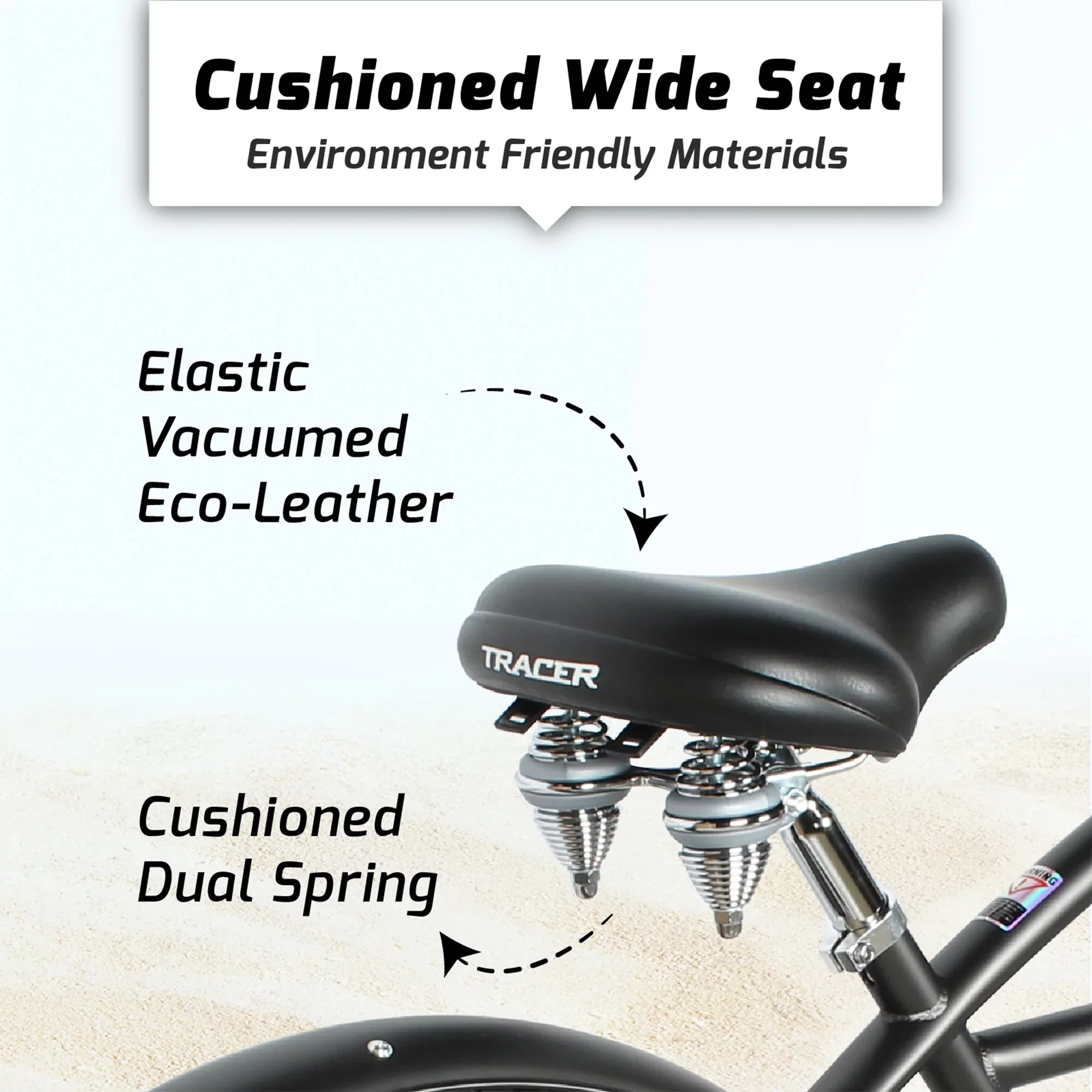 TRACER Taha 26 Inch Beach Cruiser 7 Speed Steel Men's Bicycle, Black