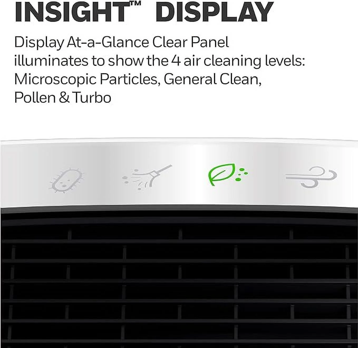 Open Box Honeywell Insight HEPA Air Purifier Medium Large Rooms 190sq.ft HPA5100B - Black