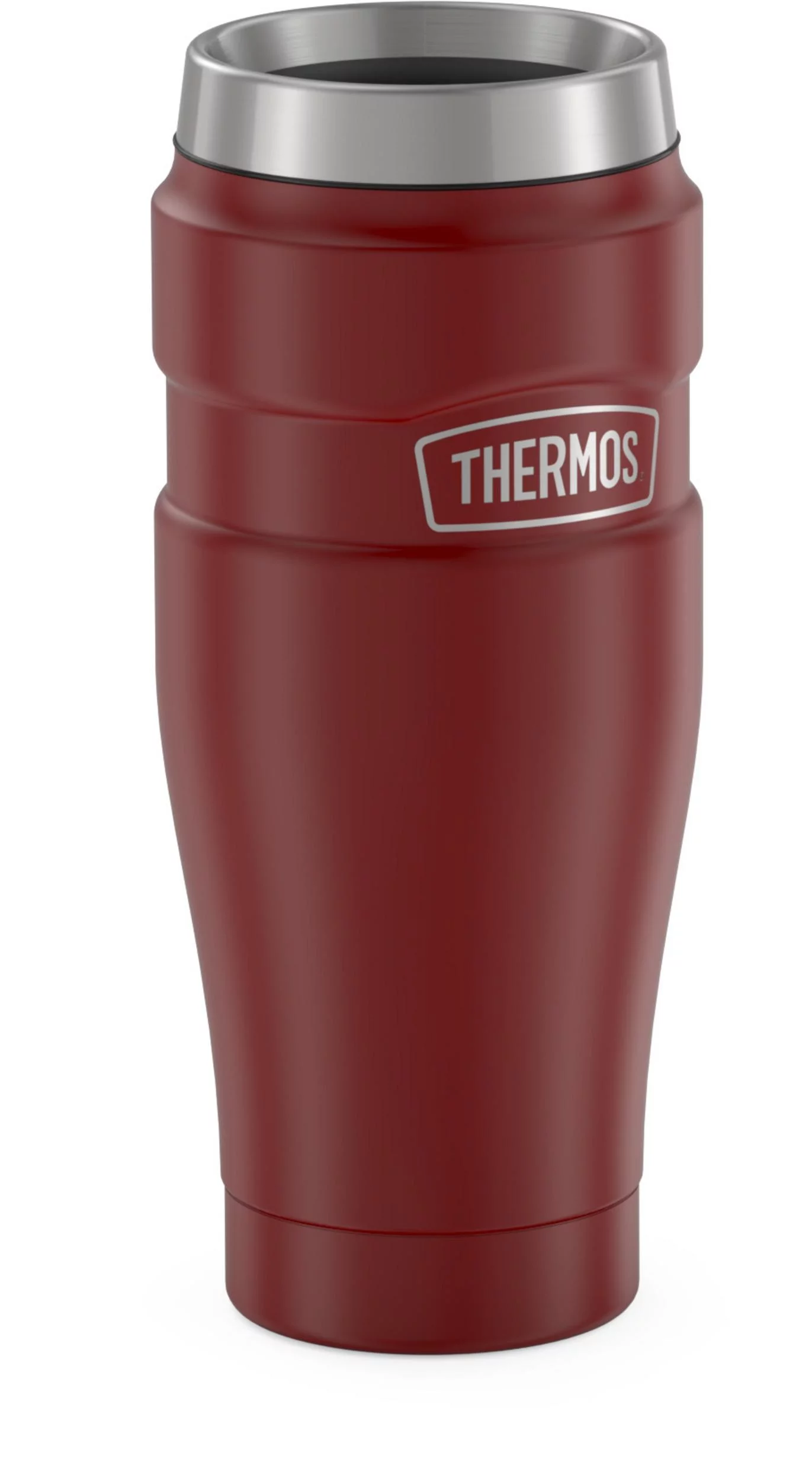 Thermos Stainless King Vacuum Insulated Stainless Steel Tumbler, 16oz, Matte Rustic Red