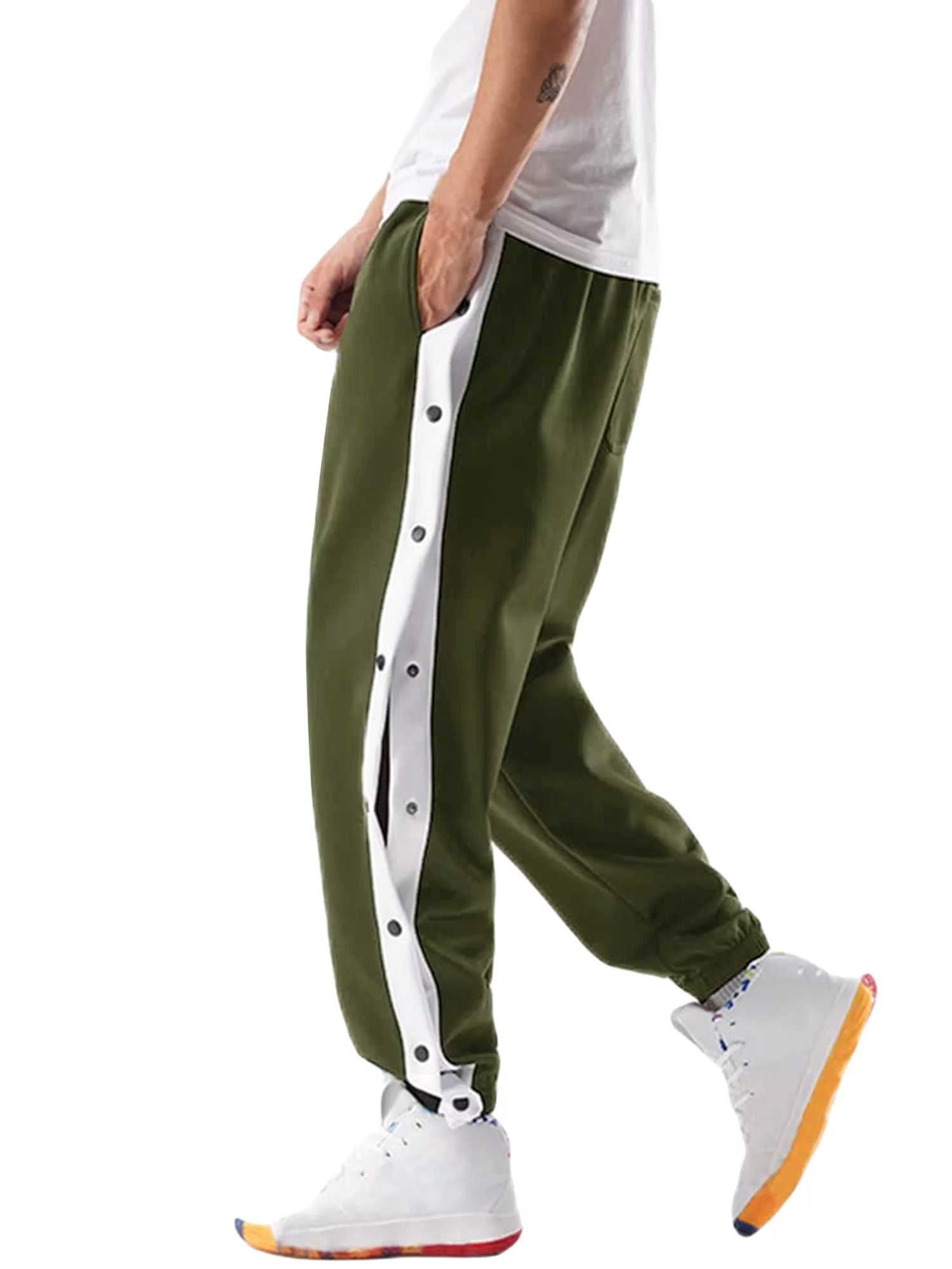 GXFC Men Sweatpants Loose Quick Dry Tear Away Pants