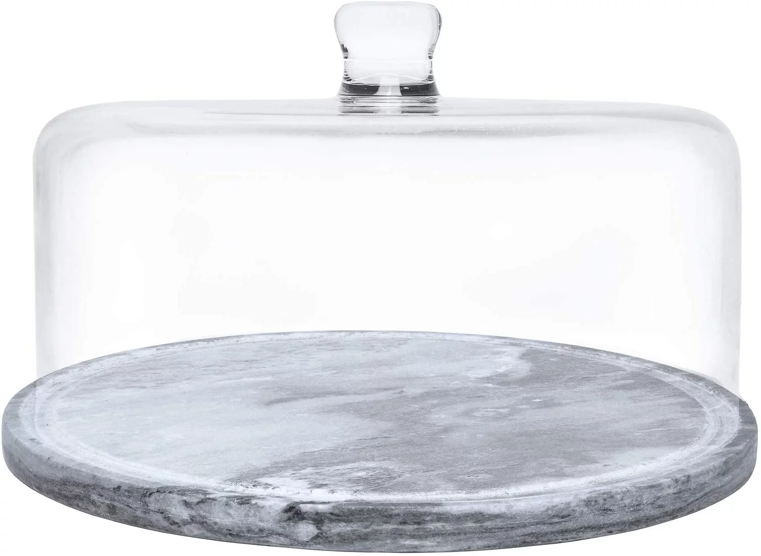 Galashield Marble Cake Stand with Dome  Cake Plate with Glass Dome Cake Cover