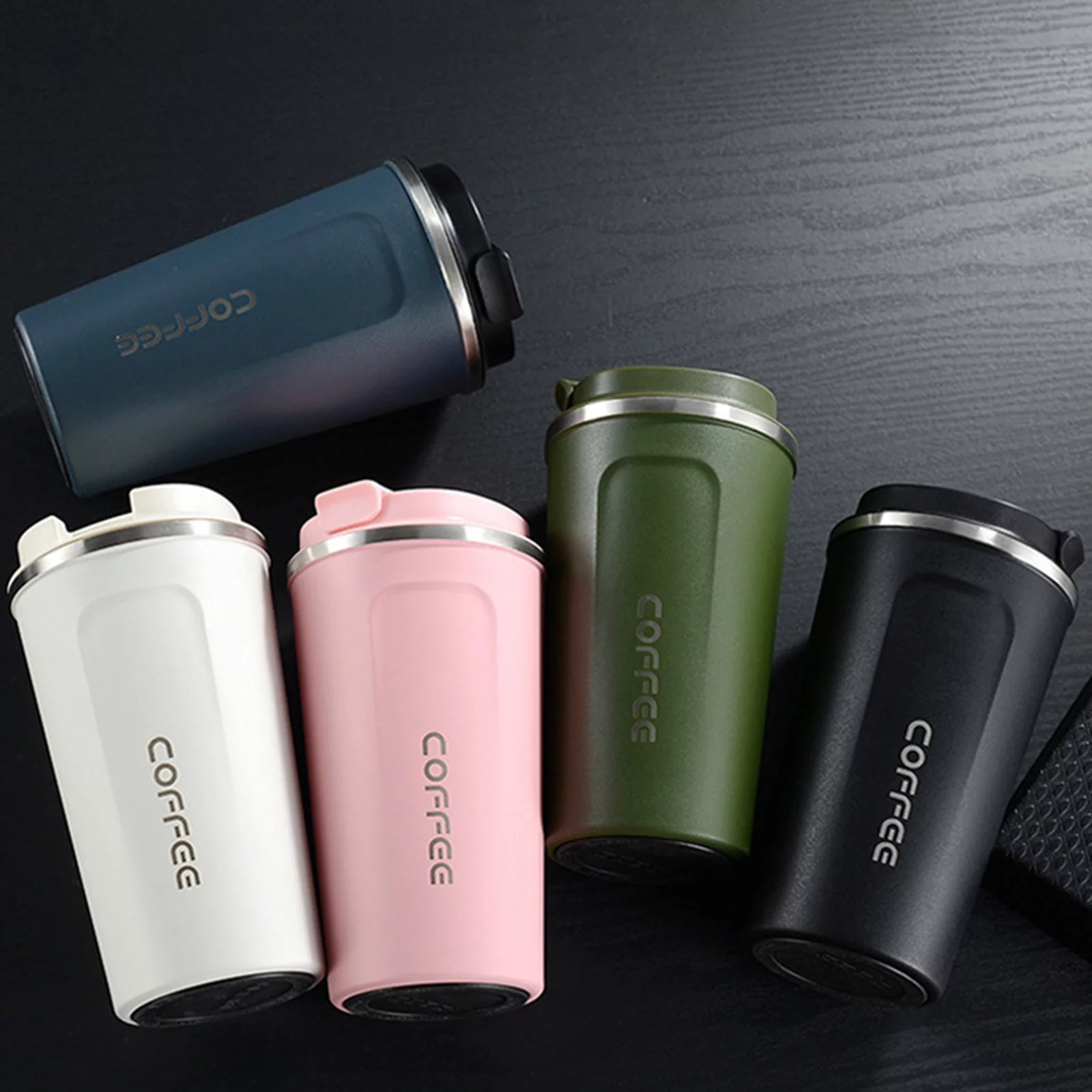 Nebublu Vacuum Insulated Cup, Portable Coffee Cup, Stainless Steel Leakproof Water Bottle, Ideal for Home and Travel