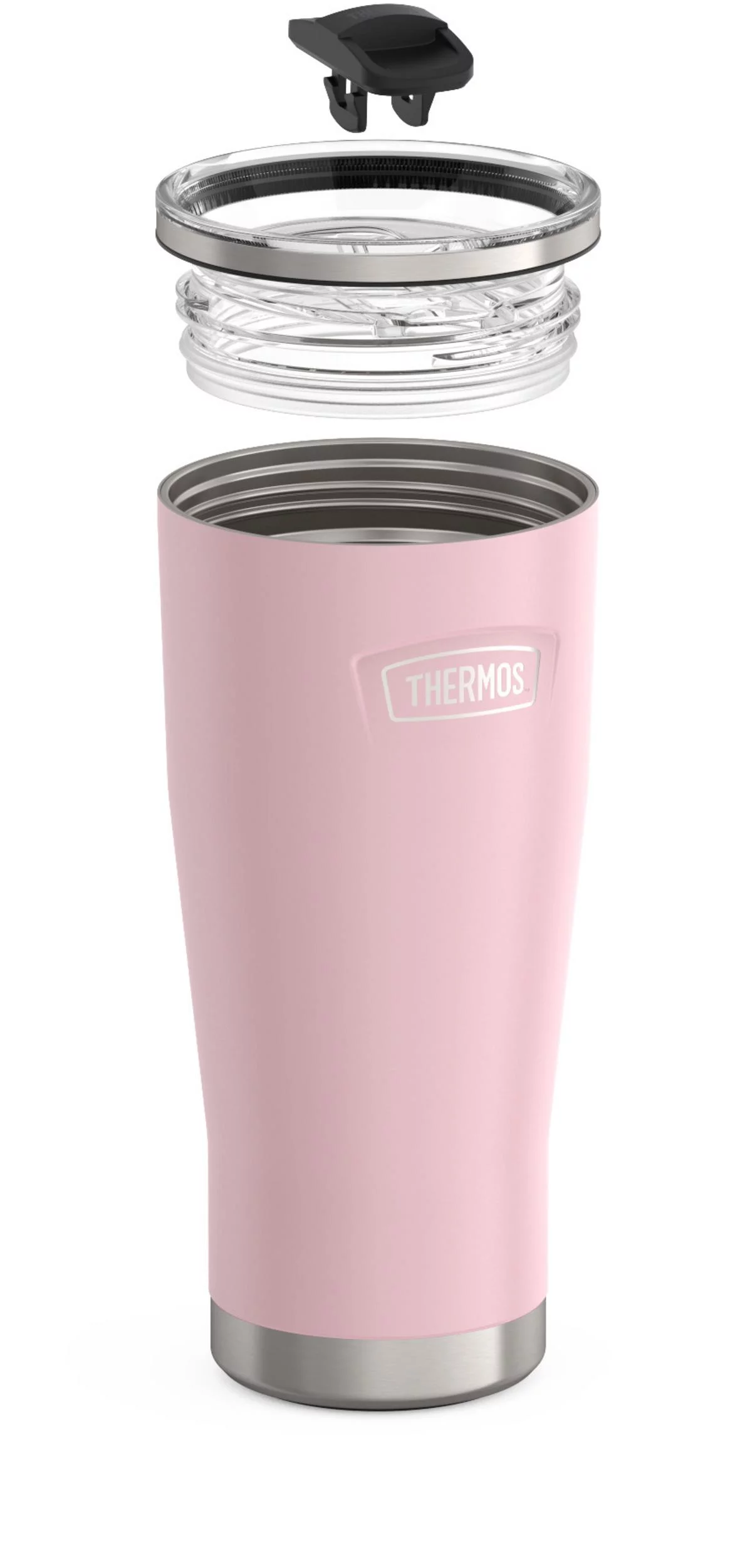 Thermos ICON Series Stainless Steel Vacuum Insulated Cold Tumbler, 24oz, Pink