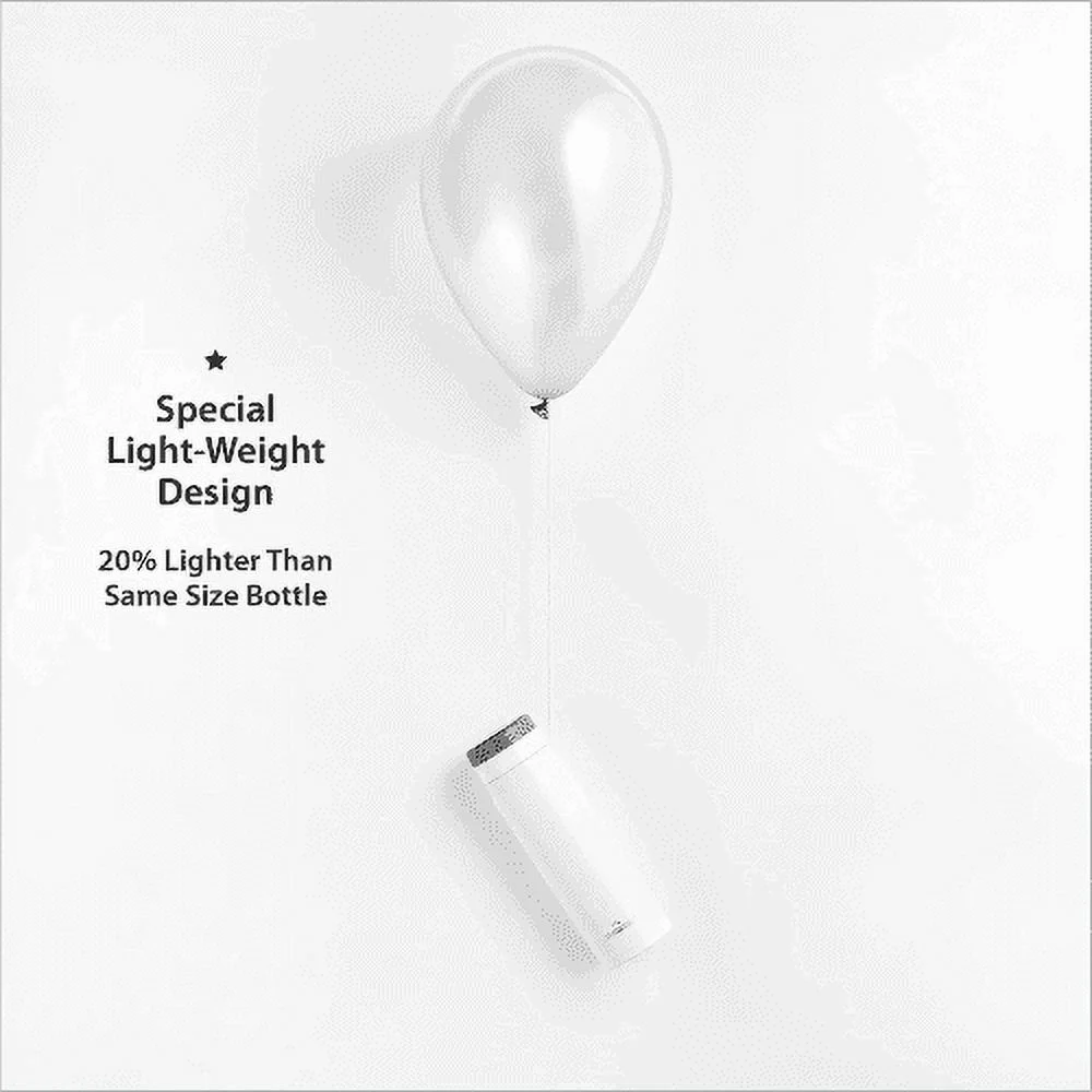 GrandTies 20oz Travel Water Bottle - White