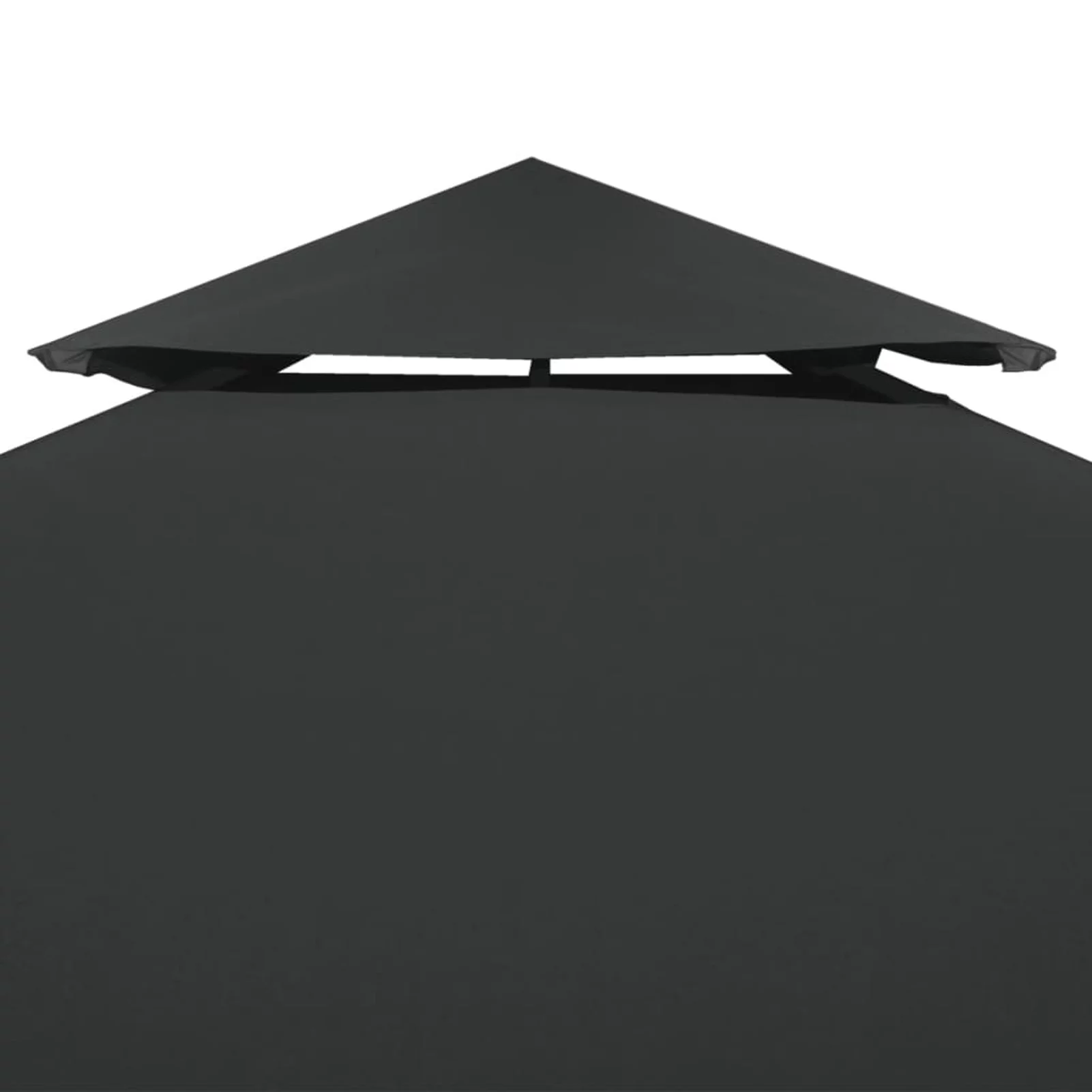 Uteam Dark Gray Gazebo Canopy Cover Replacement 1ft² 9.8x9.8