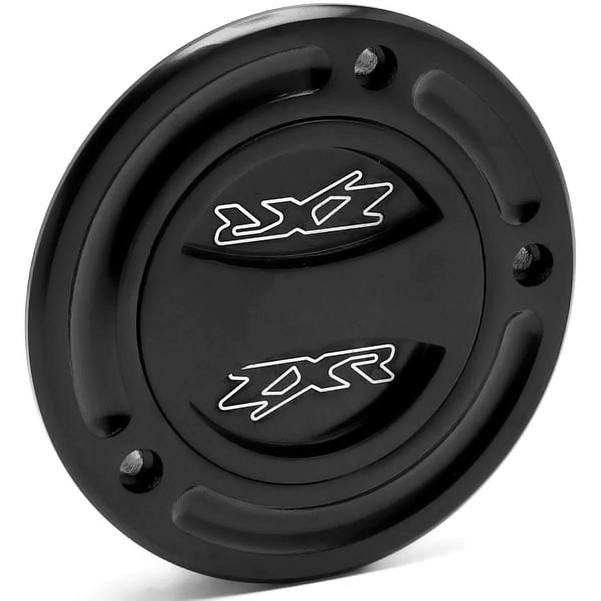 Krator Black Keyless Gas Cap Twist Off Fuel Tank Cap Logo Compatible with Kawasaki Ninja ZX-6R 2000-2015