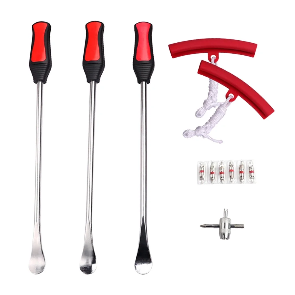 Frcolor Tire Repair Spoons Bike Motorcycle Tool Changing Kit Motorbike Spoon Levers Setirons Lever Change Changer Supplies Tyre