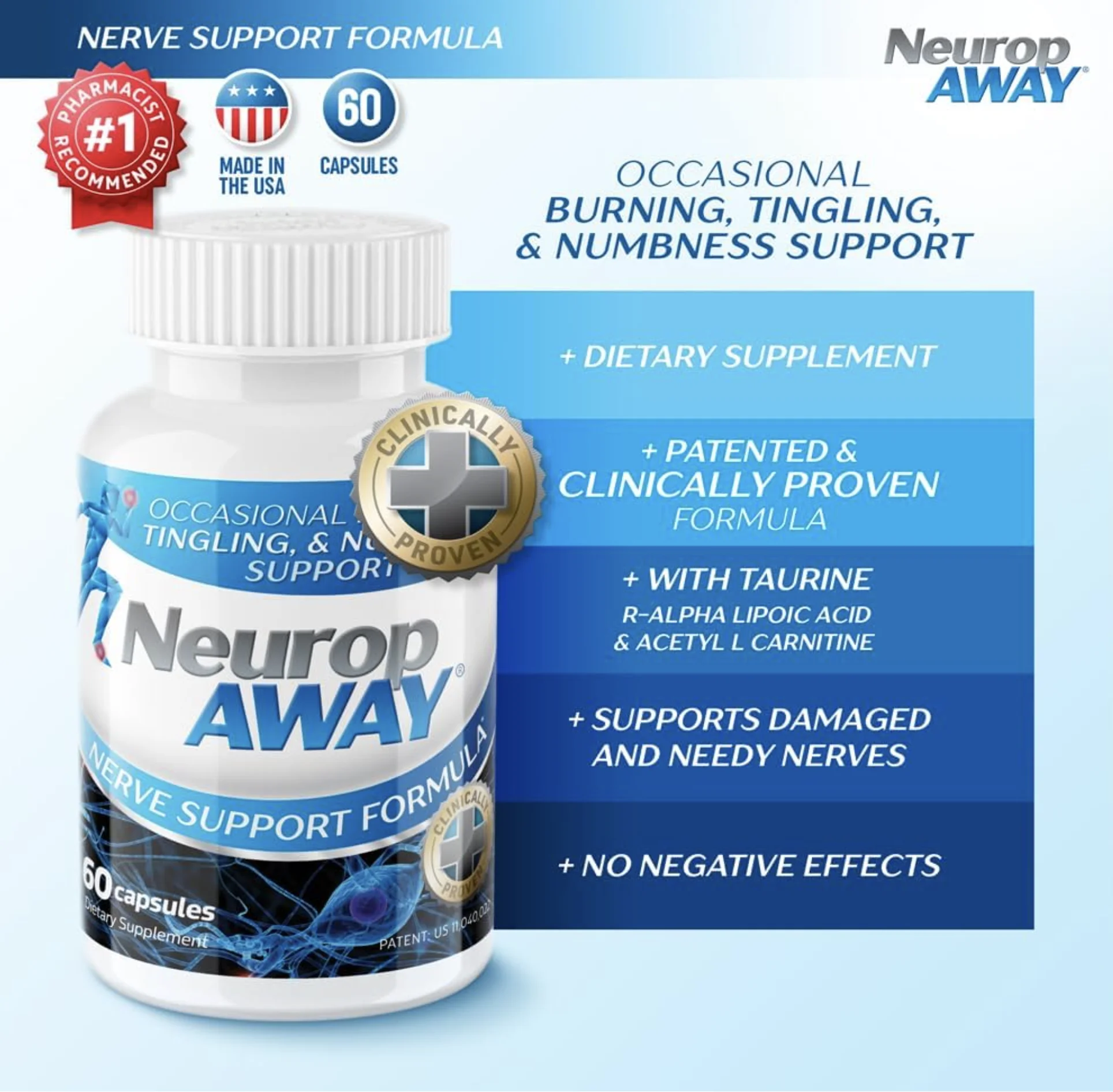 NeuropAWAY® Nerve Support Formula